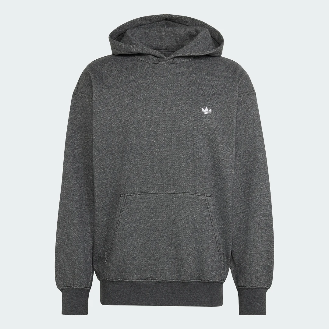 Detalle 2 de Sudadera con capucha Trefoil Essentials jaspeada de corte holgado — Adidas