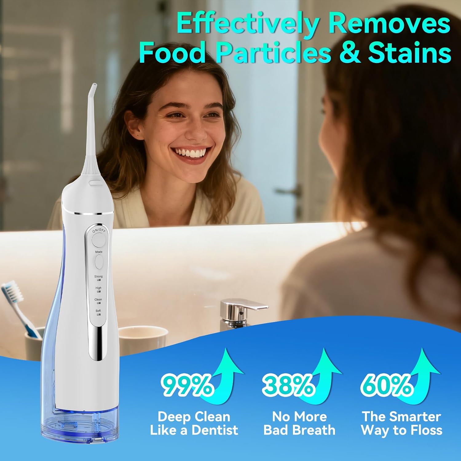 Detalle 2 de Portable Water Flosser 300 mL Tank