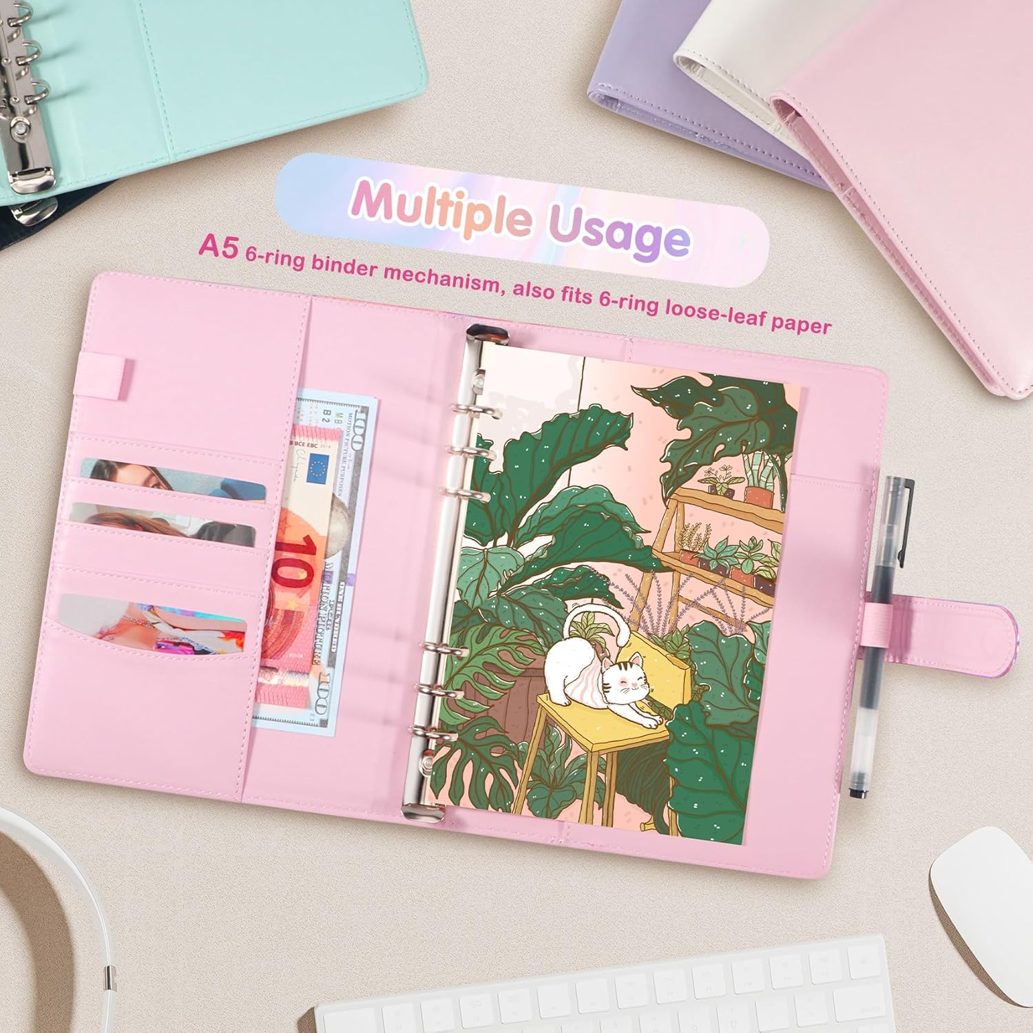 Thumbnail 6 de WITHYU A5 K-pop Photocard Binder with 30 Pack 4-Pocket Pages (240 card slots)