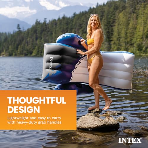 Detalle de Intex 58868EU Chaise Longue Gonfiabile Mare Sport: confortabile, leggera e versatile