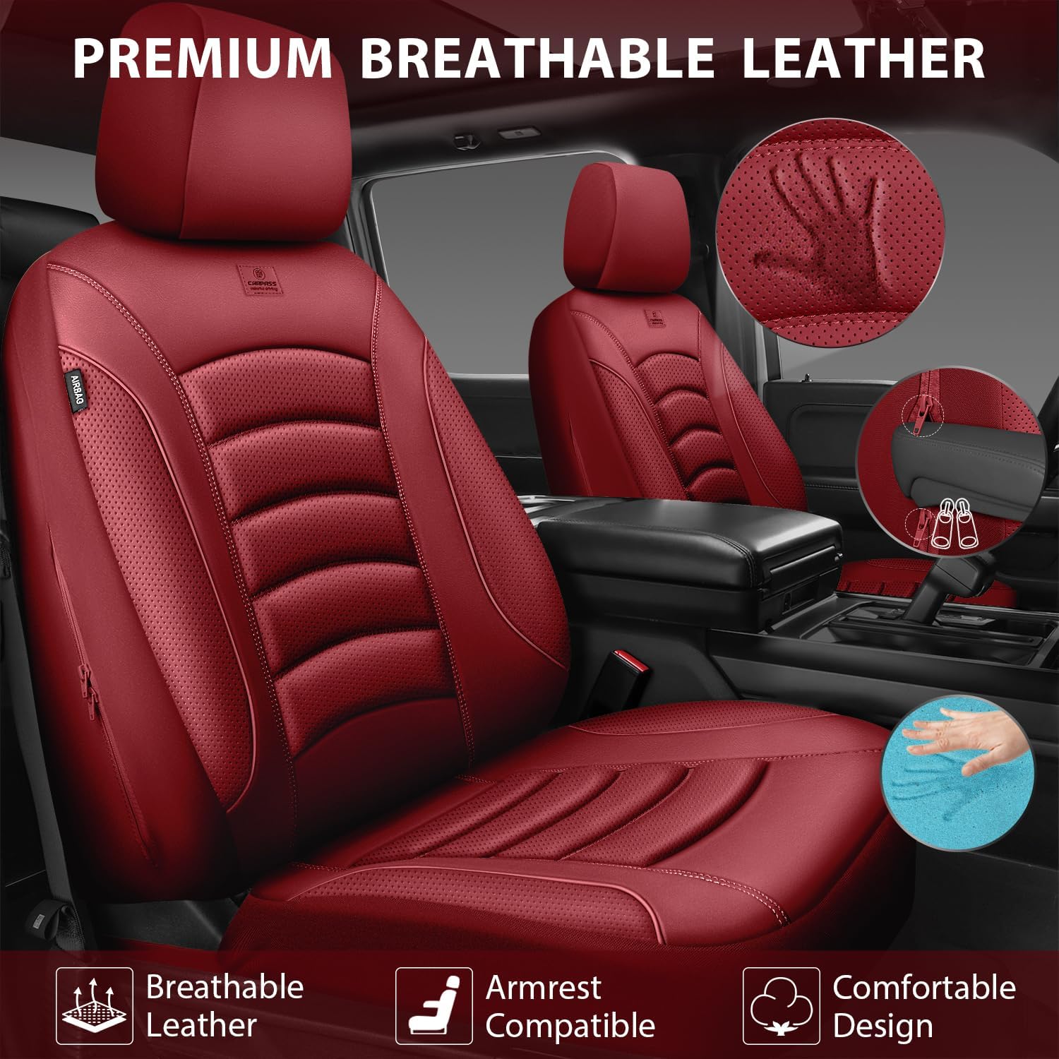 Detalle 2 de CAR PASS 3D PU Seat Covers