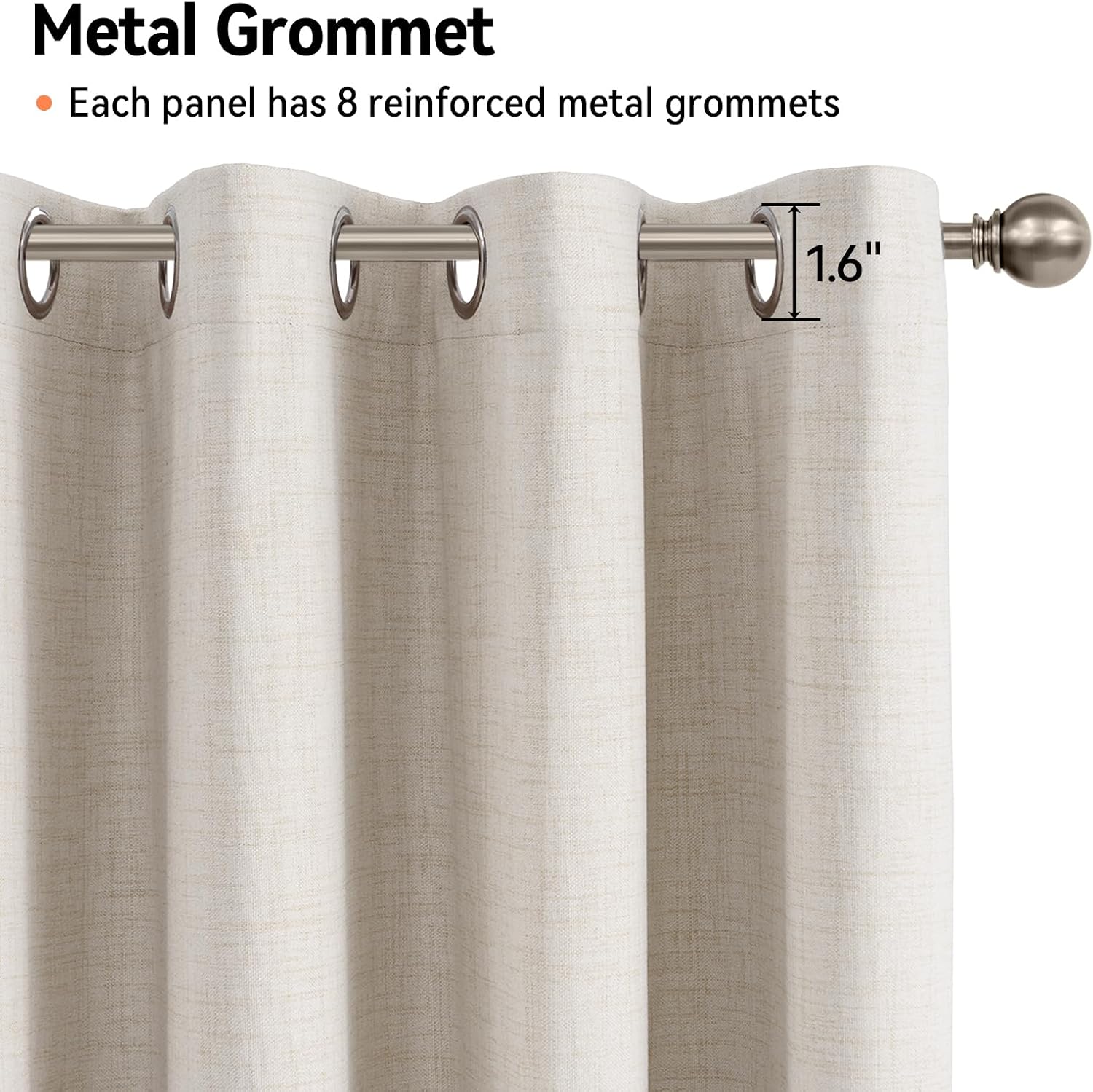 Detalle 2 de Blackout Curtains 63-Inch Length