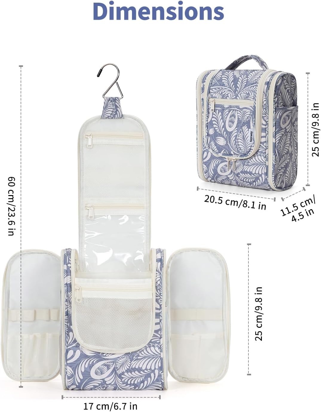 Thumbnail 5 de Narwey Hanging Toiletry Wash Bag Small