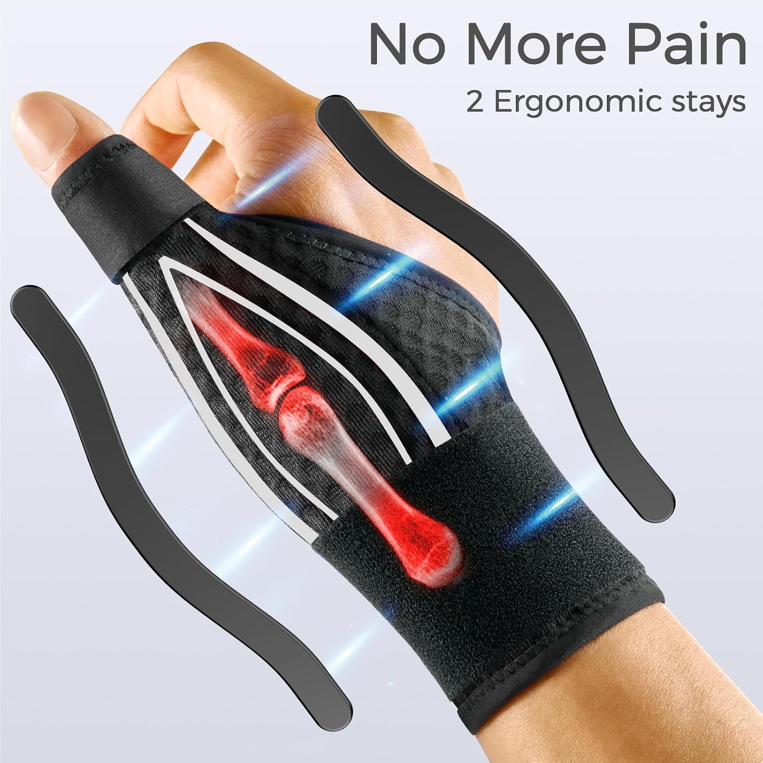 Thumbnail 1 de FREETOO Breathable Thumb Support for Arthritis – Right or Left Hand Thumb Spica Splint
