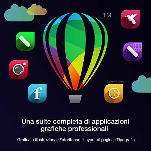 Detalle de CorelDRAW Graphics Suite 2026 — Download digitale, 1 anno/1 dispositivo, per flussi creativi completi