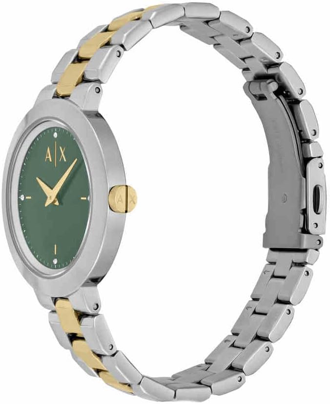 Thumbnail 2 de Armani Exchange Damen-Uhr Quarz Zweizeiger mit 36-mm-Gehäuse (Edelstahl- oder Lederarmband)