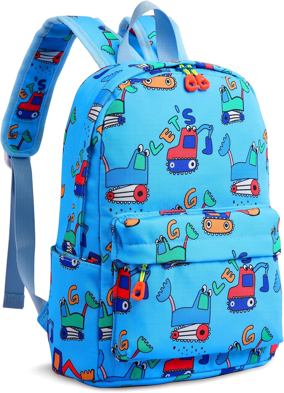 Detalle de Zicac Kids Backpack: Colourful Canvas Daypack for 3–6 Year Olds