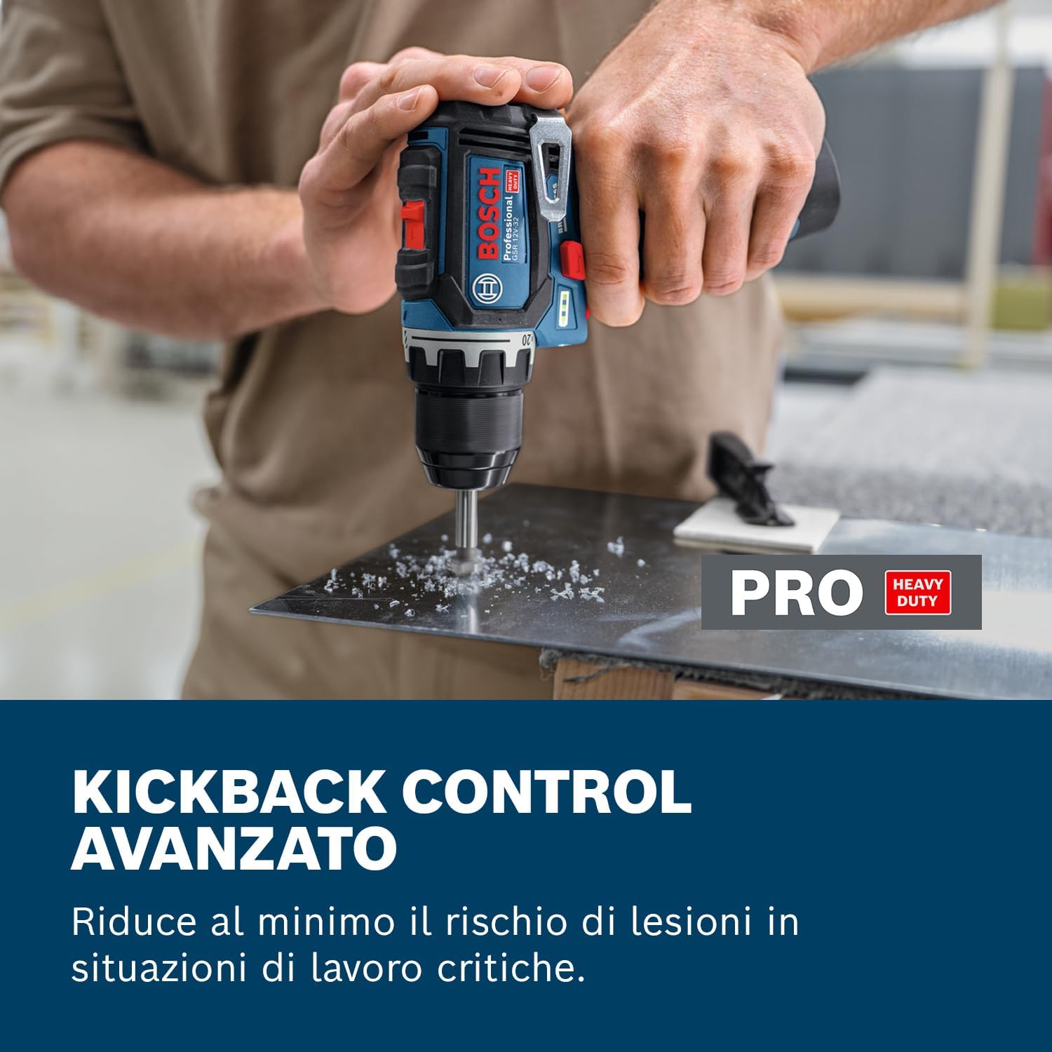 Thumbnail 1 de Bosch Professional GSR 12V-32 trapano-avvitatore a batteria 12V con Advanced KickBack Control e motore brushless