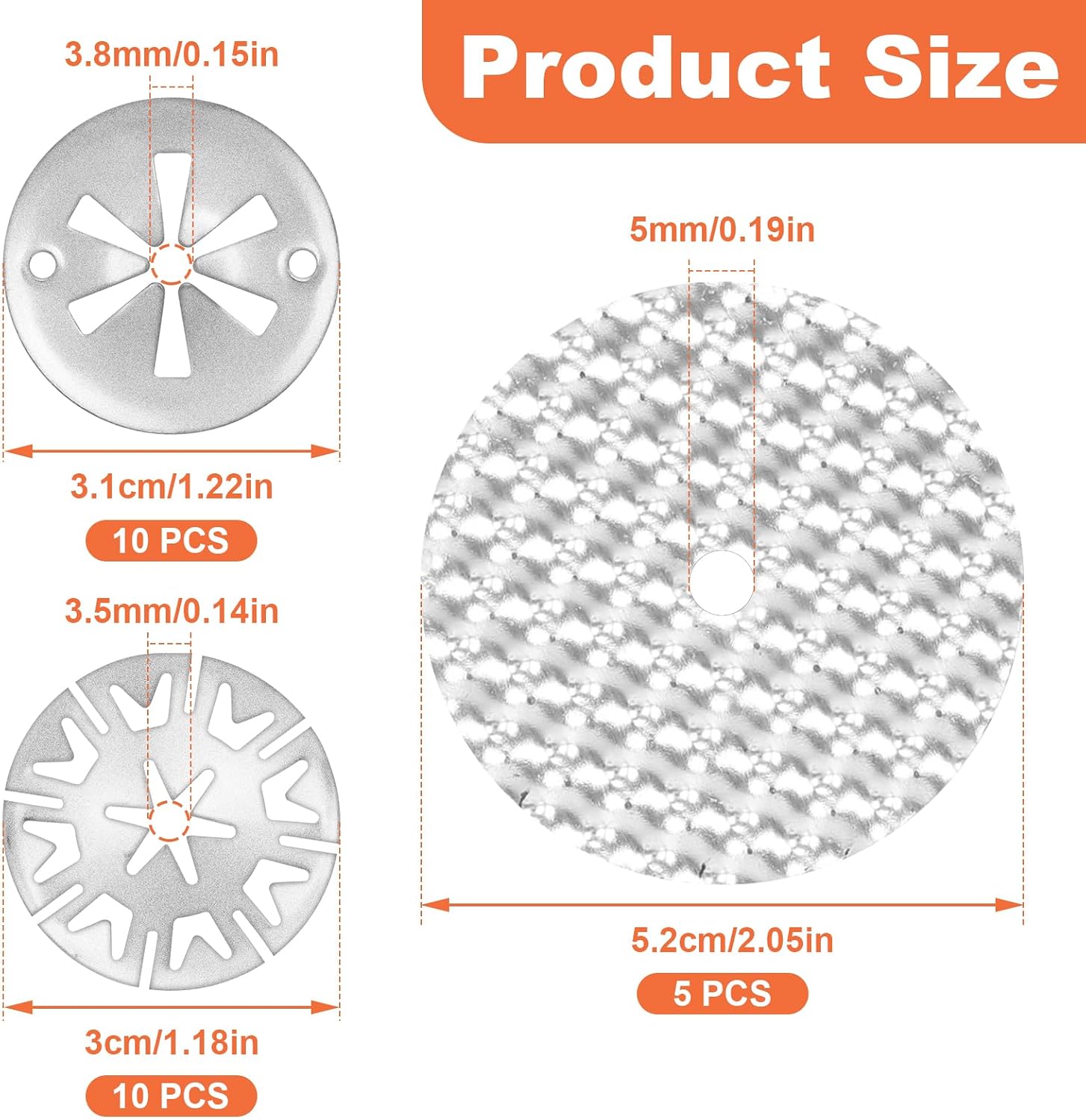 Detalle 2 de 25 Pcs Exhaust Repair Kit HXC 30mm Heat Shield Clips 52 mm Washers – Compatible with VW/Skoda OE 6715468