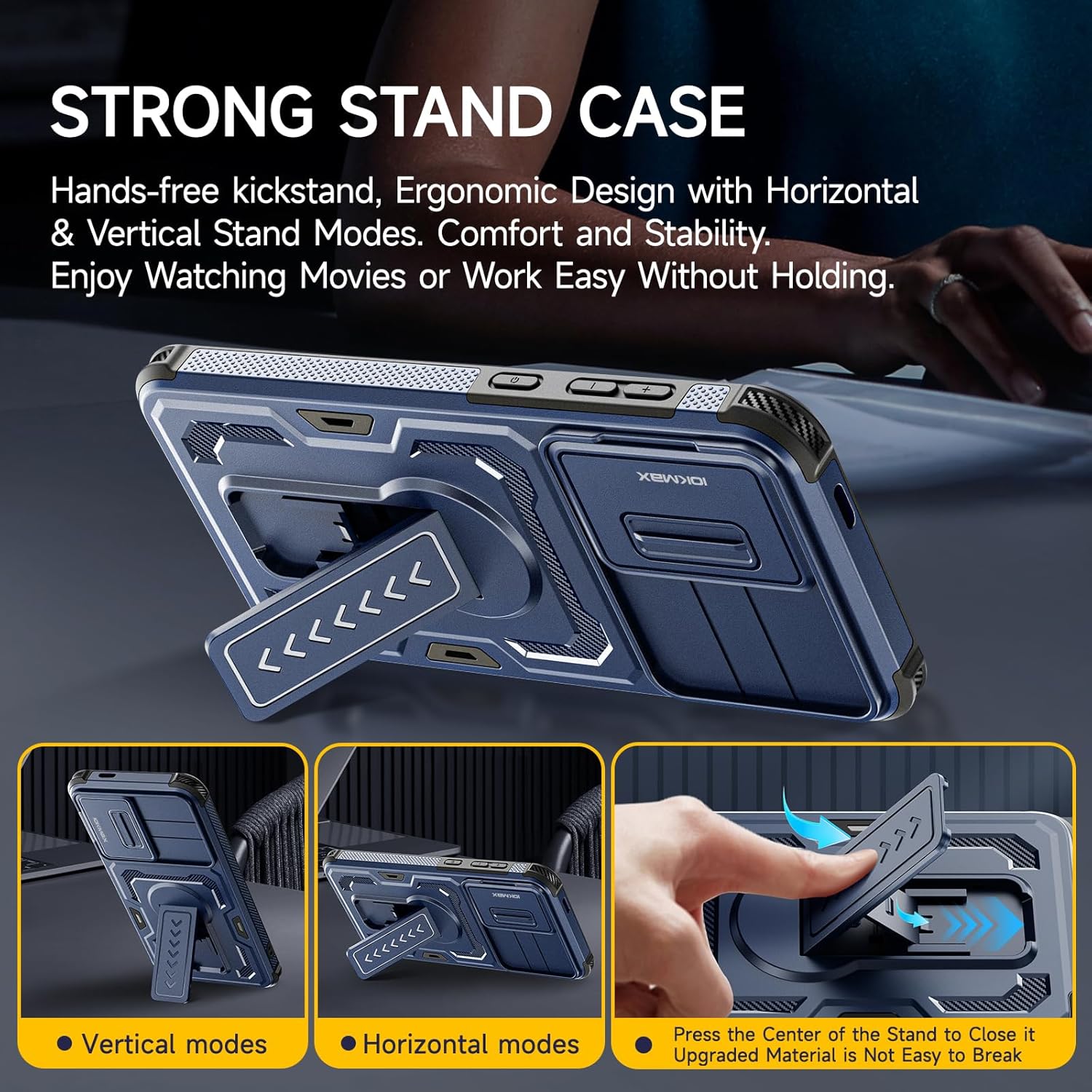 Thumbnail 1 de Iokmax Case for Samsung Galaxy S26 with Dual Layer Protection, Screen Protectors and Slide Camera Cover