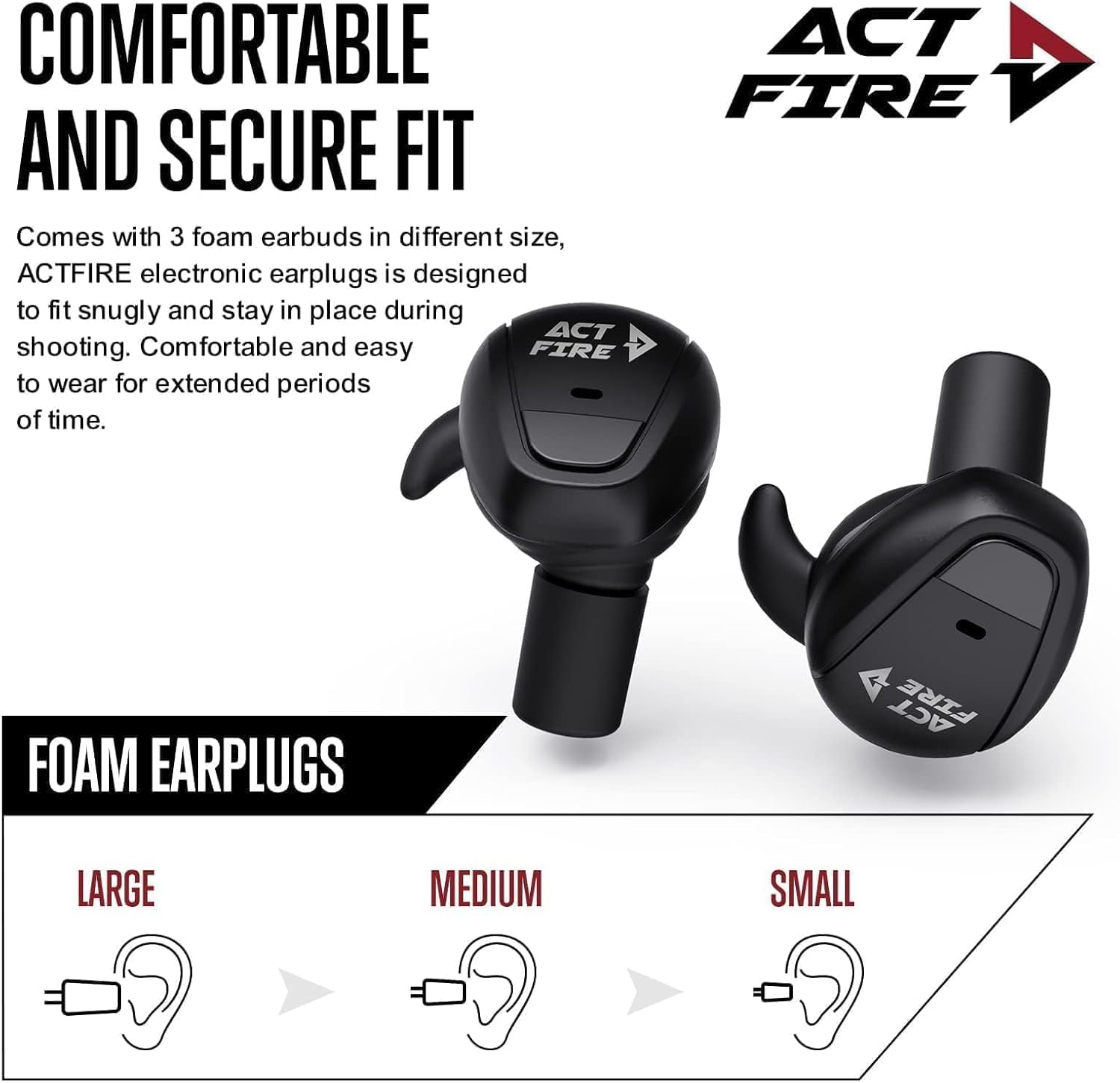 Thumbnail 6 de Bluetooth Shooting Ear Protection Earbuds with 3 Sound Modes