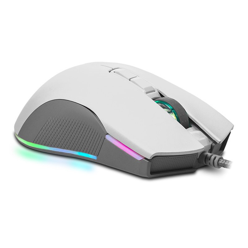 Detalle 2 de Newskill Eos Ivory Ratón Gaming RGB 16000DPI 🖱