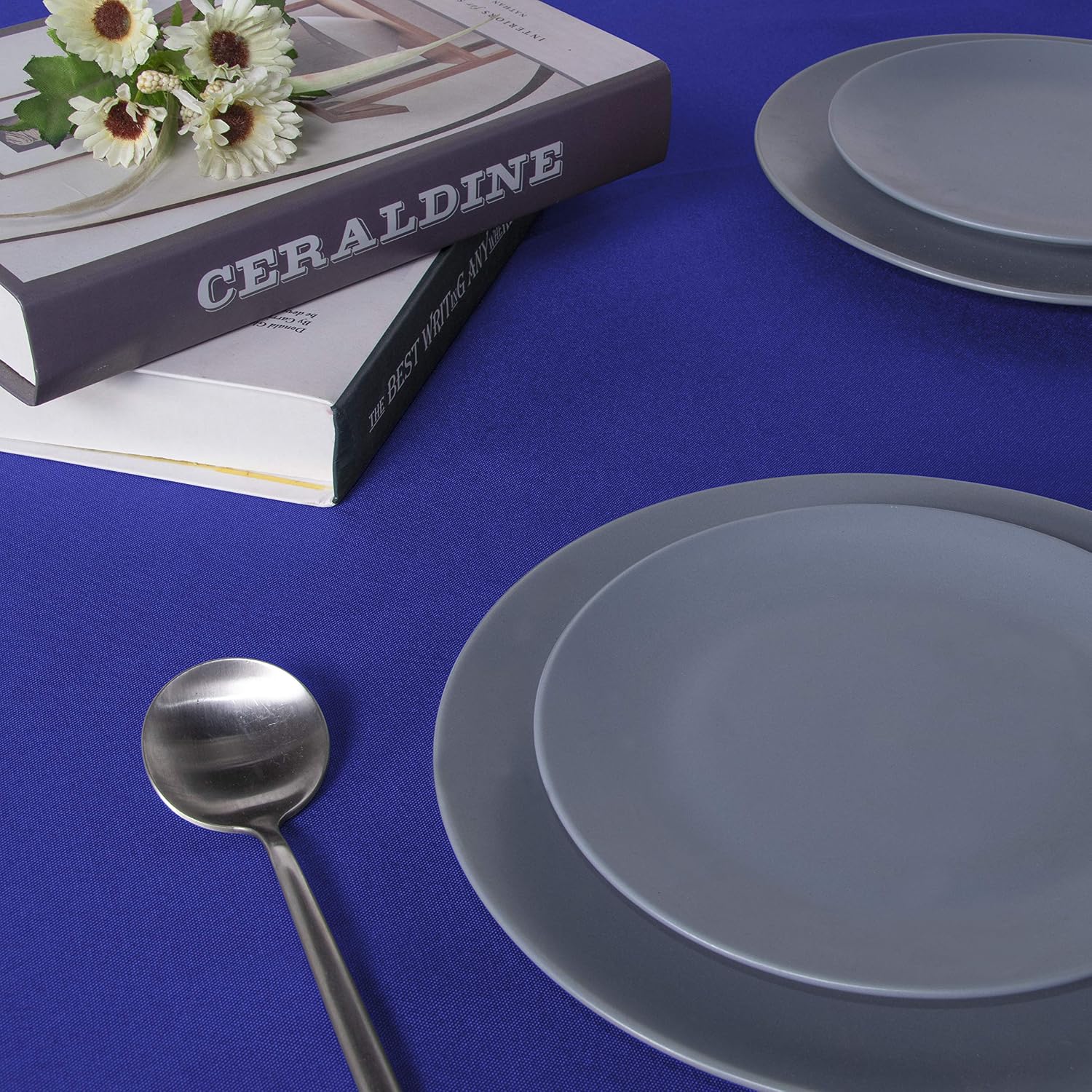 Thumbnail 4 de Sancua Rectangle Tablecloth 90x132in - Water-Resistant Royal Blue 📐
