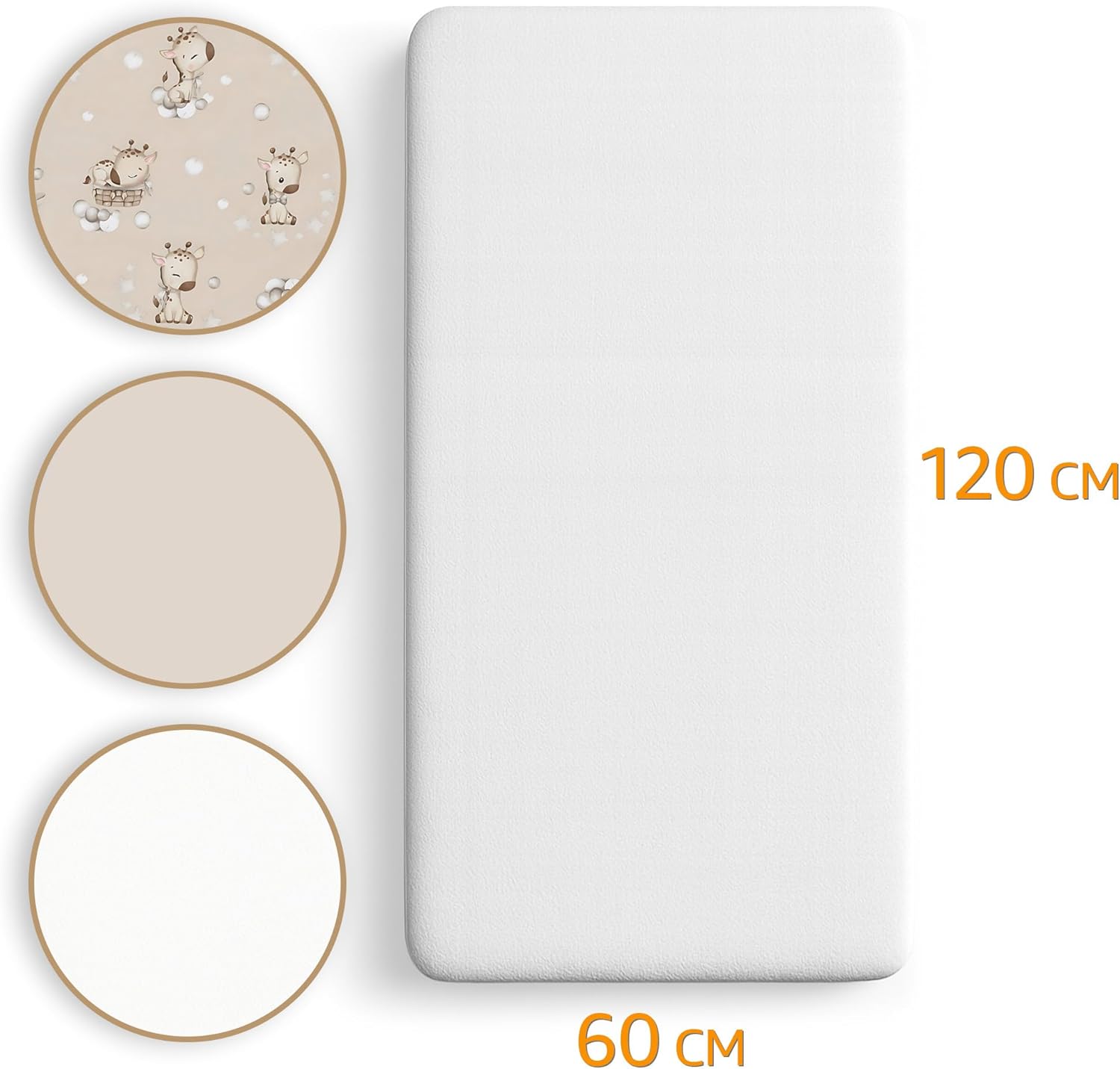 Thumbnail 1 de Sábanas Ajustables para Cochecito 60x120 3 piezas