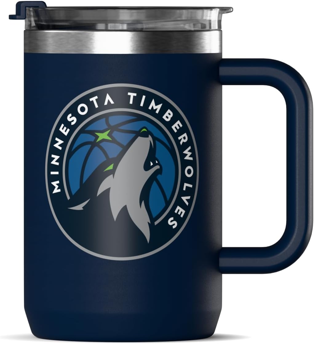 Hydrapeak x Minnesota Timberwolves 18-oz Insulated Coffee Mug (NBA Licensed) with Flip Lid