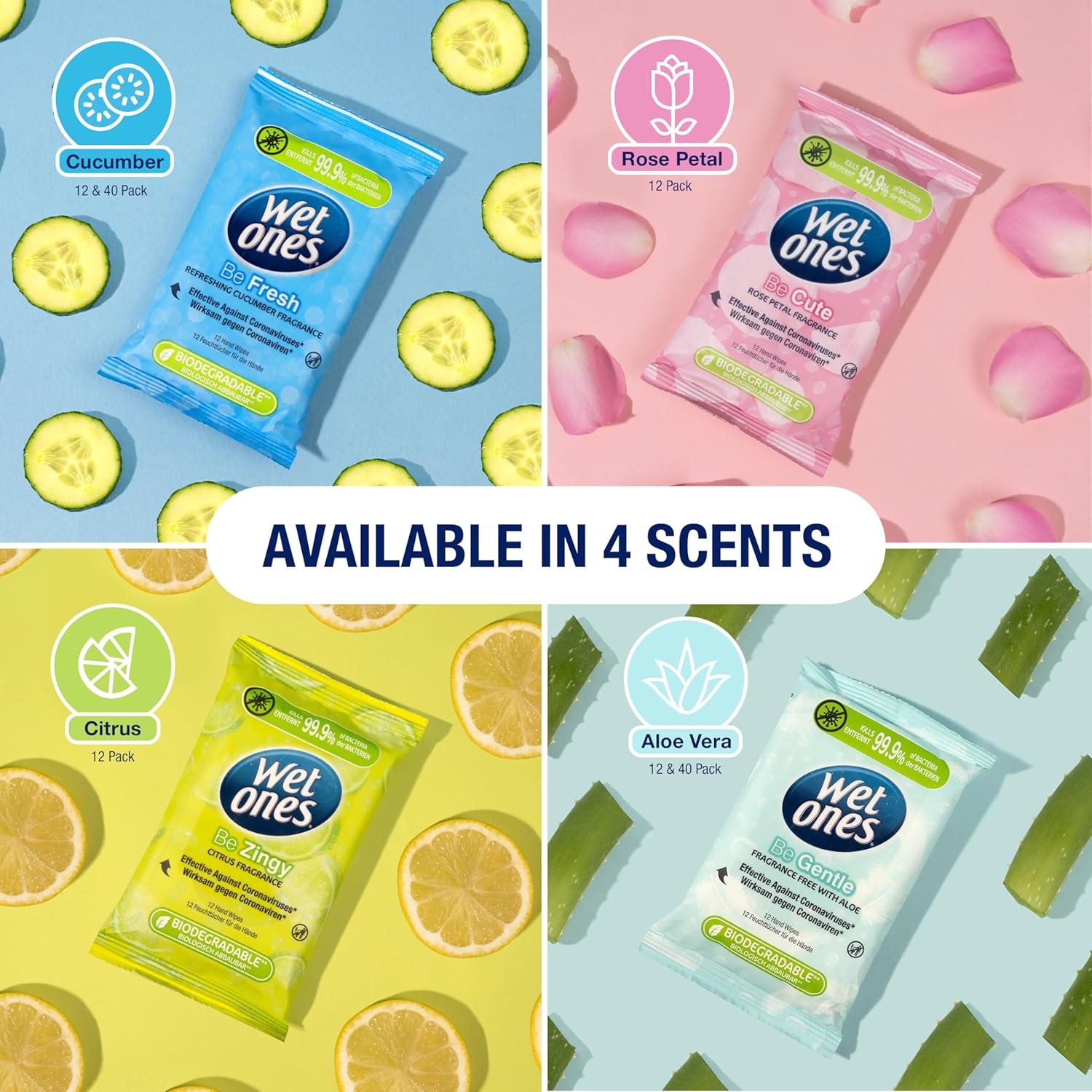 Thumbnail 5 de Wet Ones Be Gentle Plastic Free Antibacterial Pocket Wipes