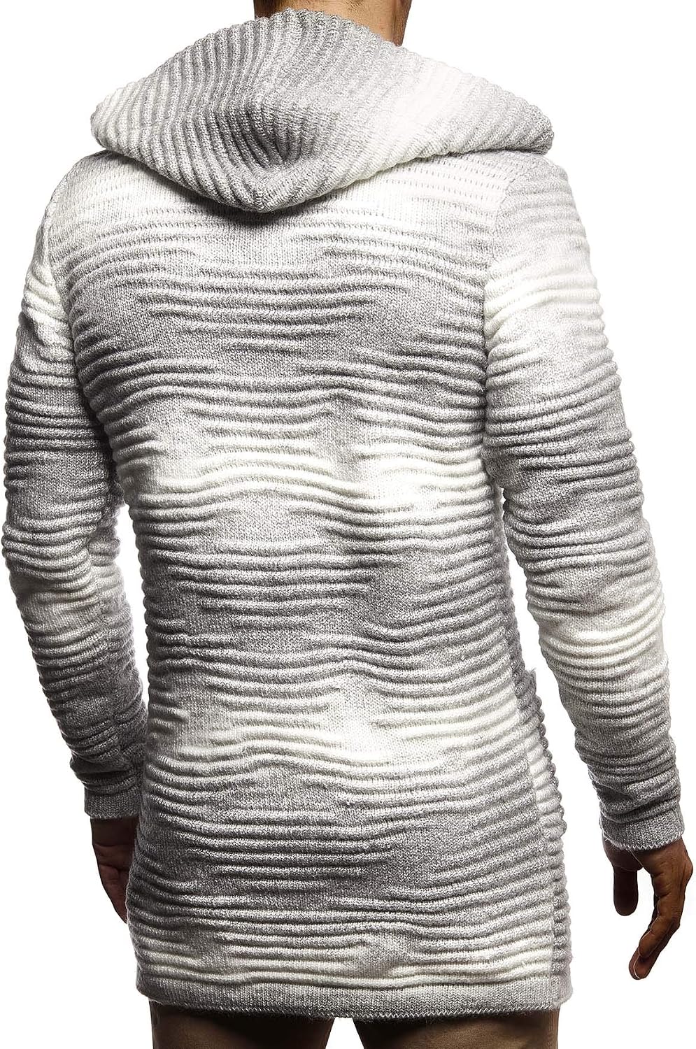 Detalle 2 de Leif Nelson Veste en tricot à capuche pour homme LN5715
