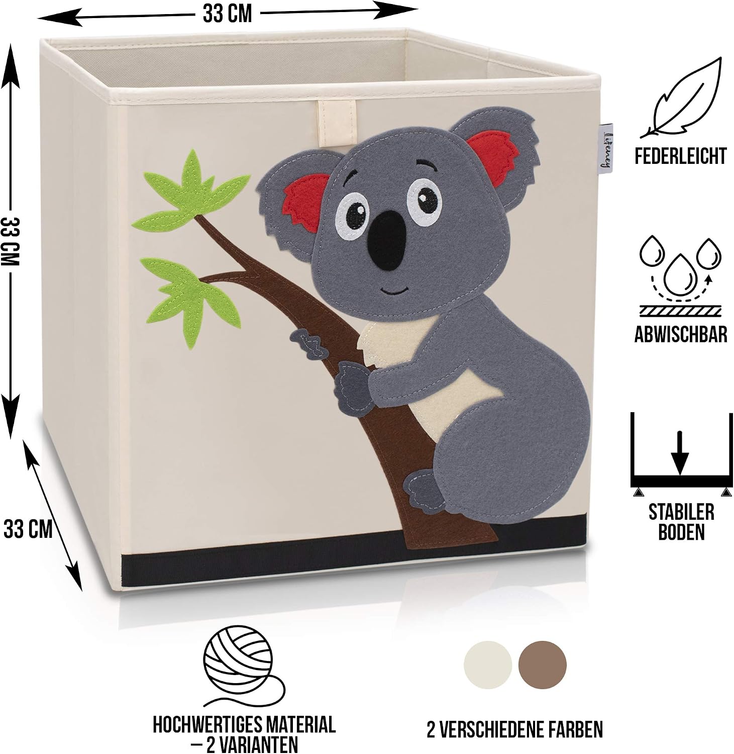 Detalle 2 de LIFENEY Aufbewahrungsbox Kinder 33x33x33 cm