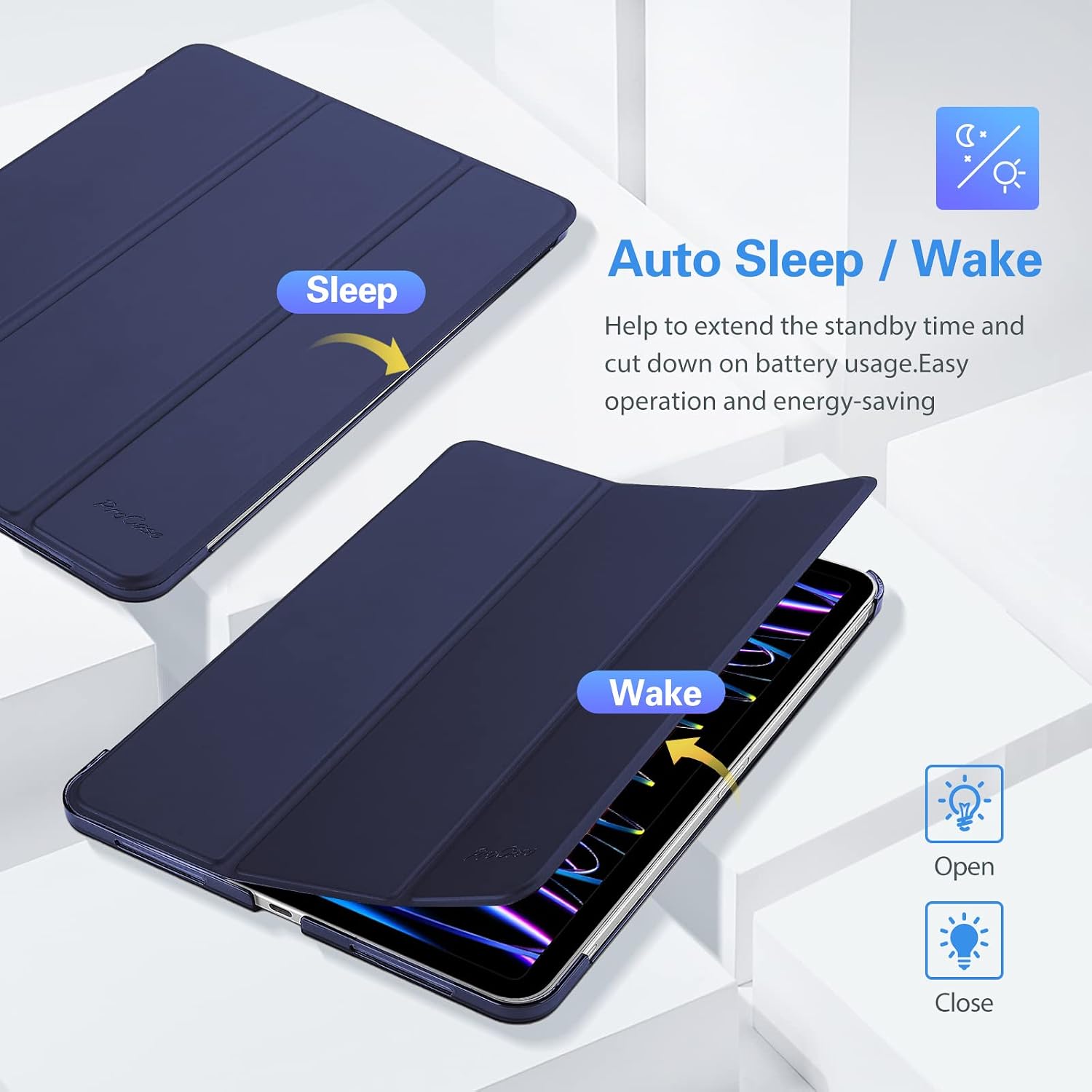 Thumbnail 6 de ProCase Smart Case for iPad Pro 11 Inch Slim Stand
