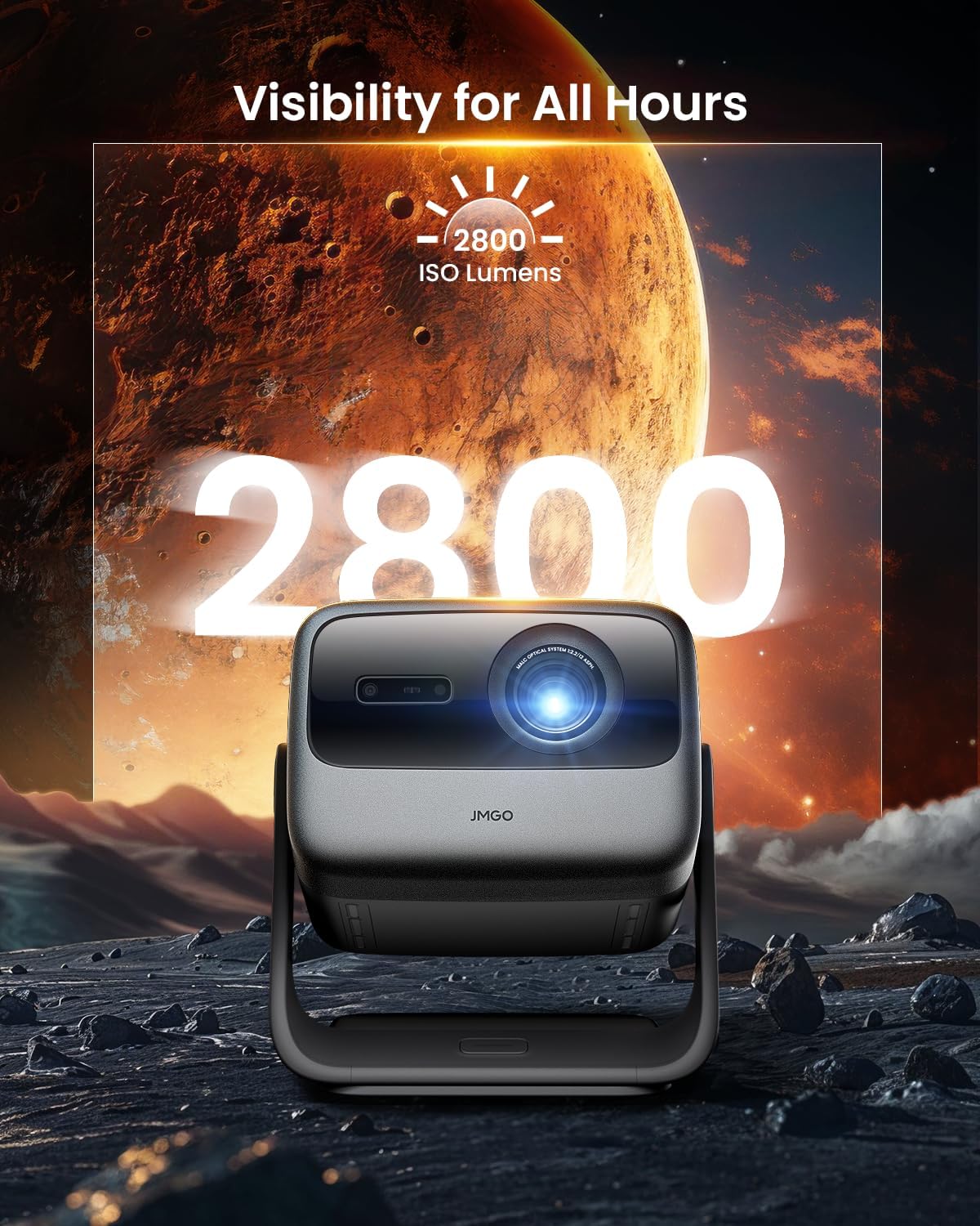 Thumbnail 1 de JMGO N1S Ultra 4K Triple Laser Projector with WiFi and Bluetooth (Google TV, 2800 ISO Lumens)