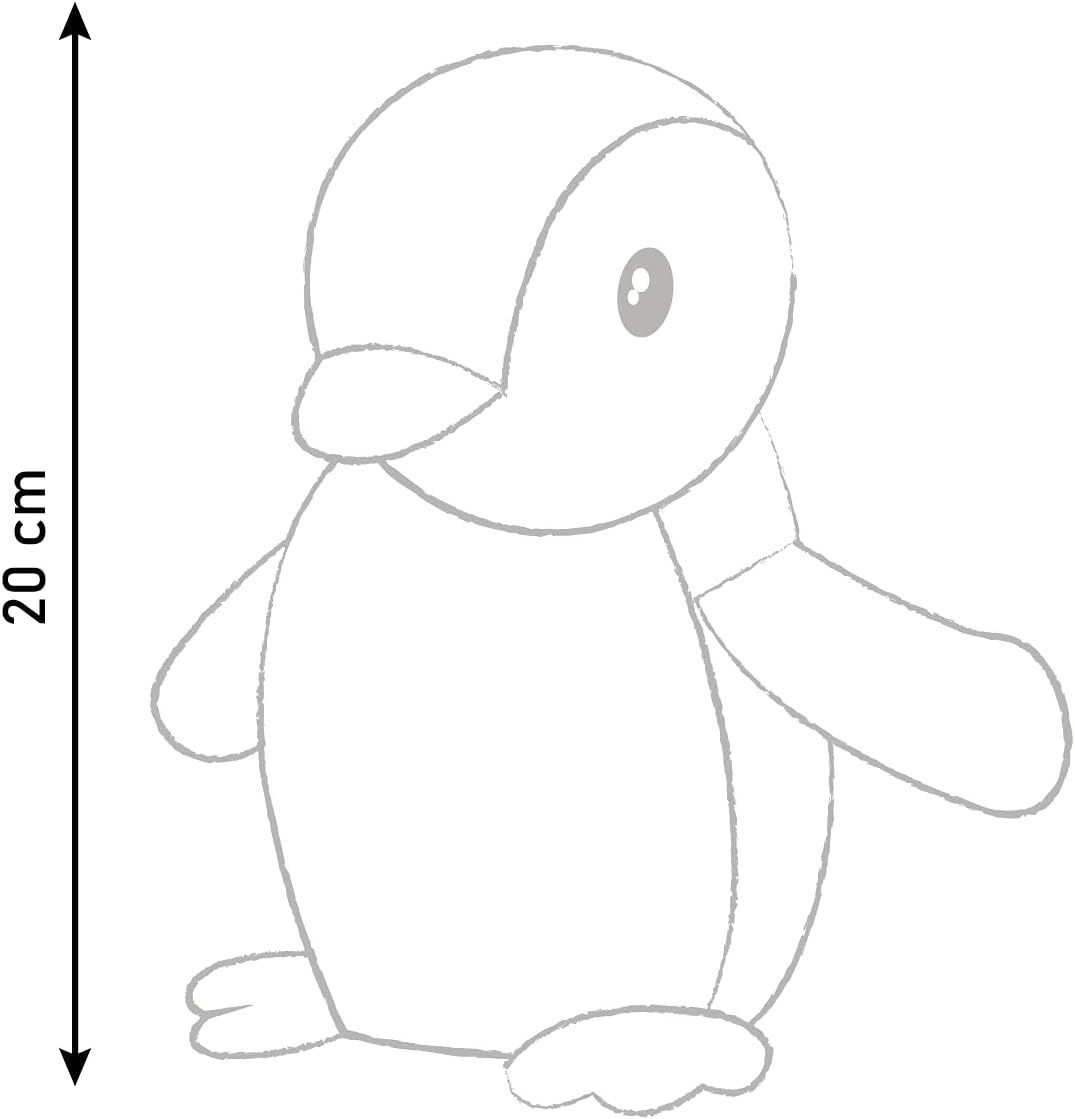 Detalle 2 de Creanino omkeerbare pluchen knuffel, 2-in-1 van ei naar pinguïn