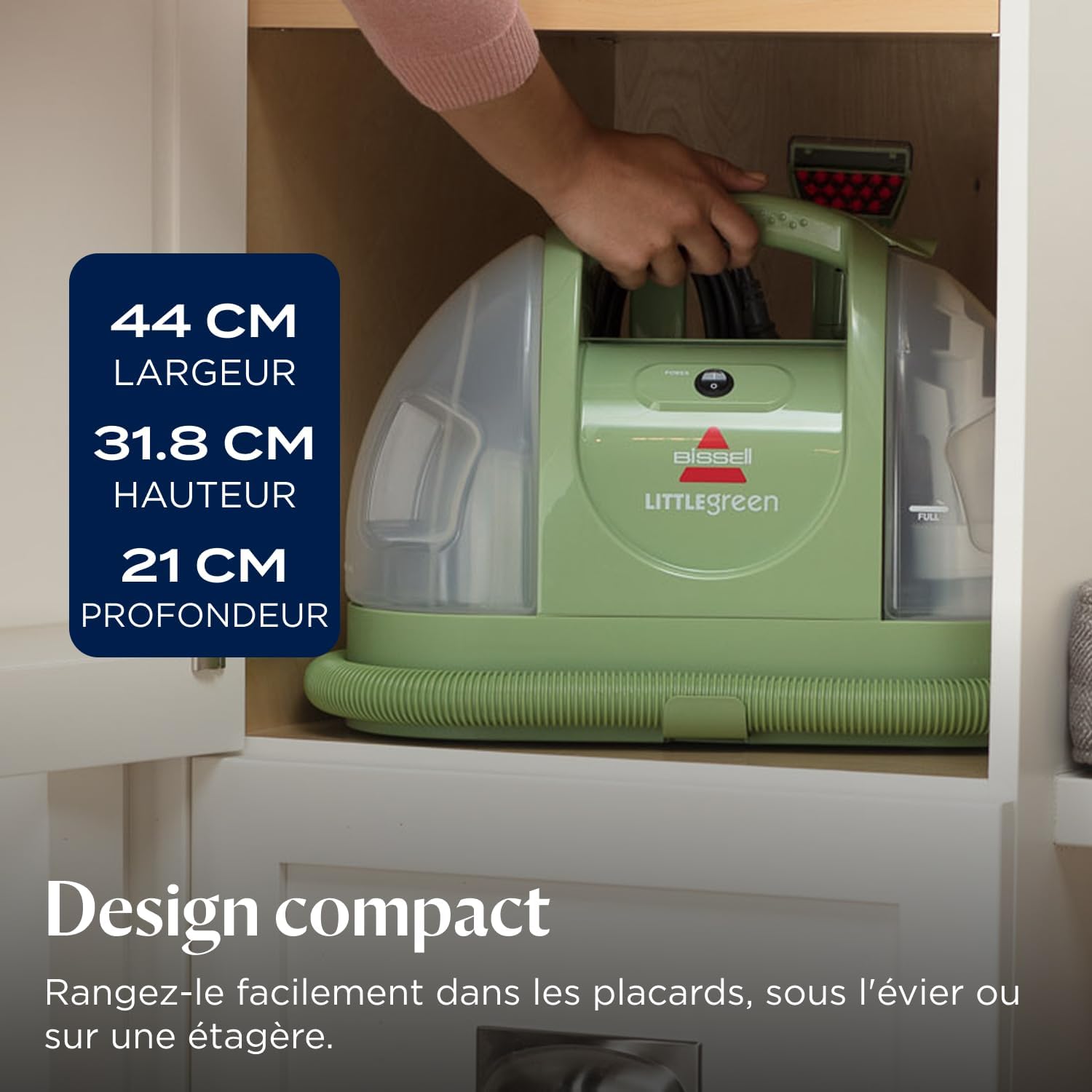 Detalle de BISSELL Little Green 4098N, shampouineuse compacte pour canapés, tapis et tissus d’ameublement