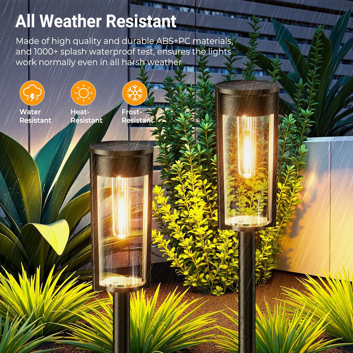 Detalle de LETMY 4 Pack solar garden lights
