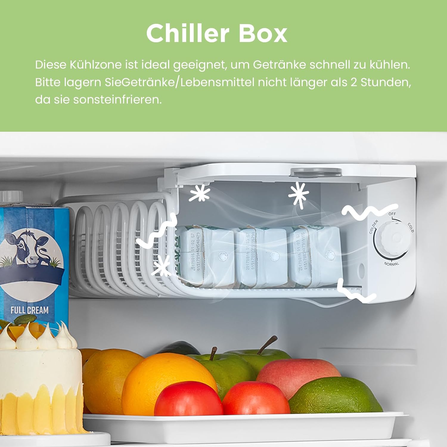 Thumbnail 5 de Kleiner Kühlschrank 47 Liter Retro-Design