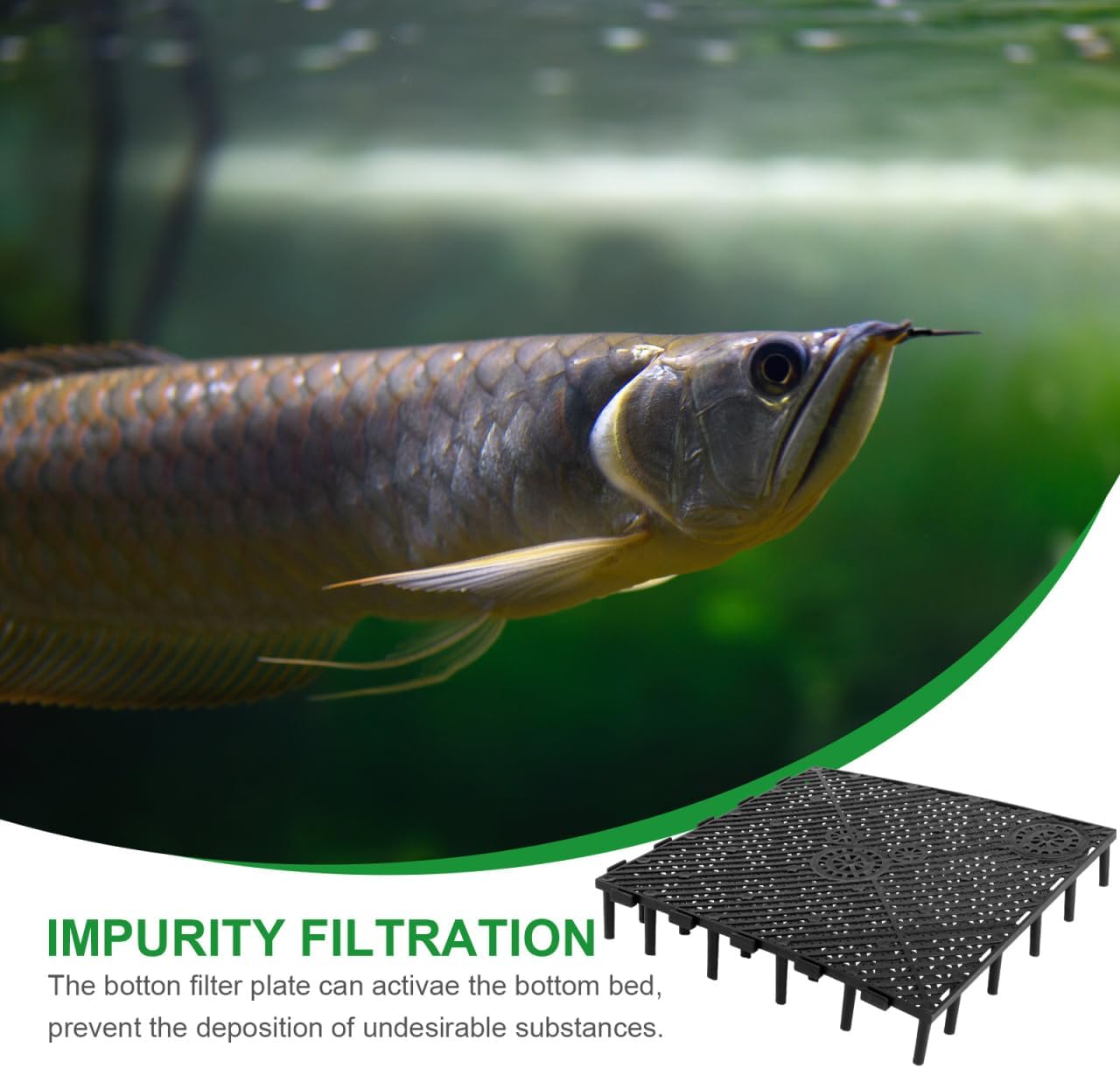Thumbnail 6 de Hemobllo Aquarium Undergravel Filter Board — 20‑Piece Modular PVC Grid (14.5 x 14.5 cm each) for Enhanced Water Circulation