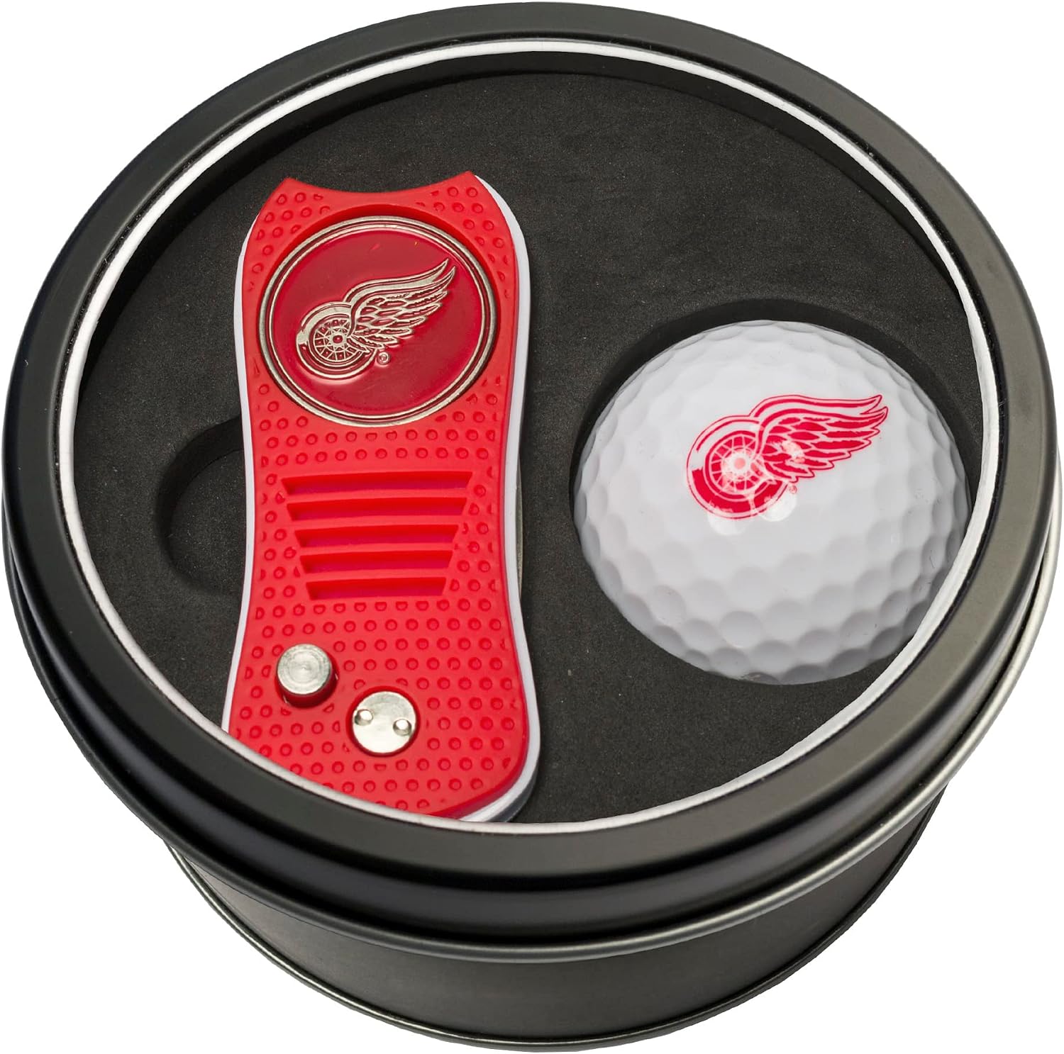 Detalle de Team Golf NHL Gift Set Switchblade Divot Tool with Magnetic Ball Marker & Golf Ball