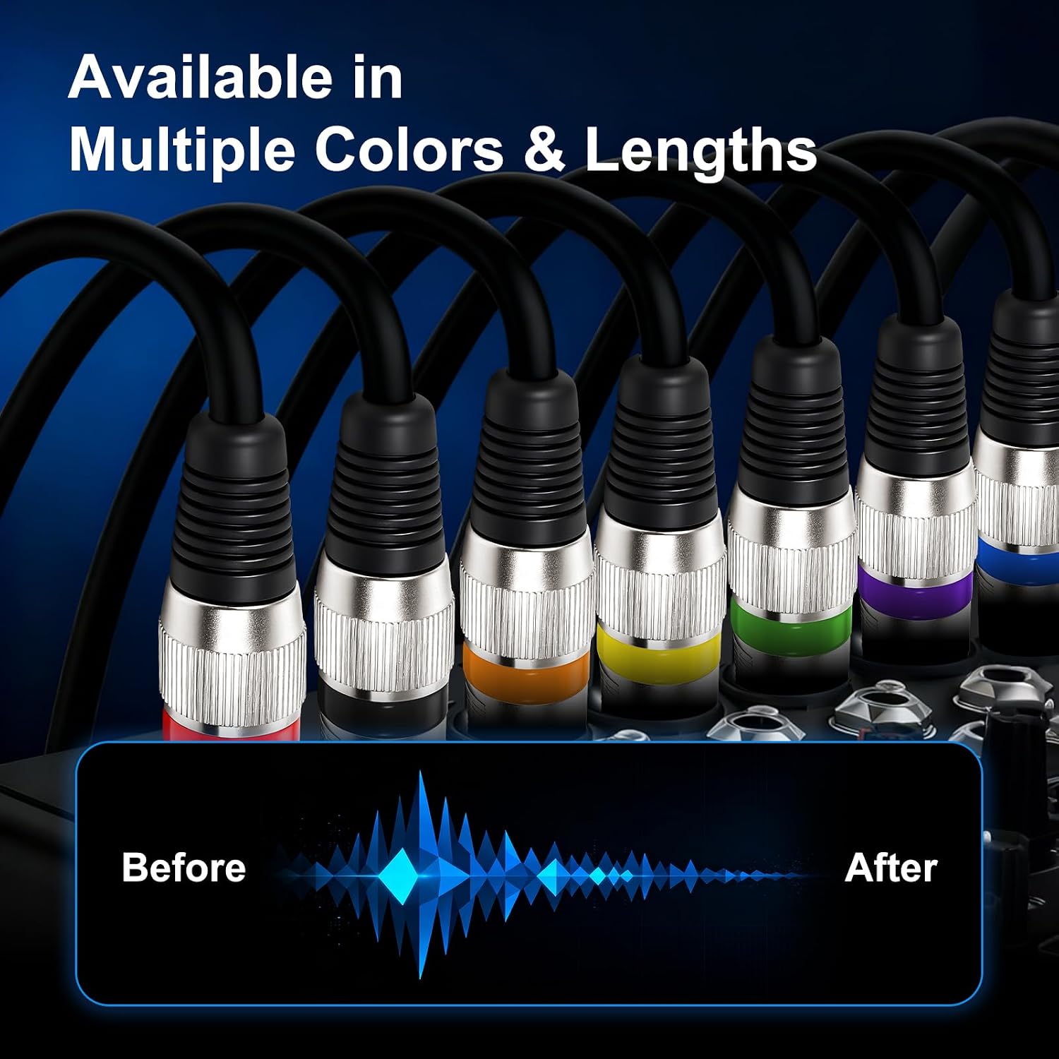 Detalle de xyaudio XLR microphone cable, 20 ft