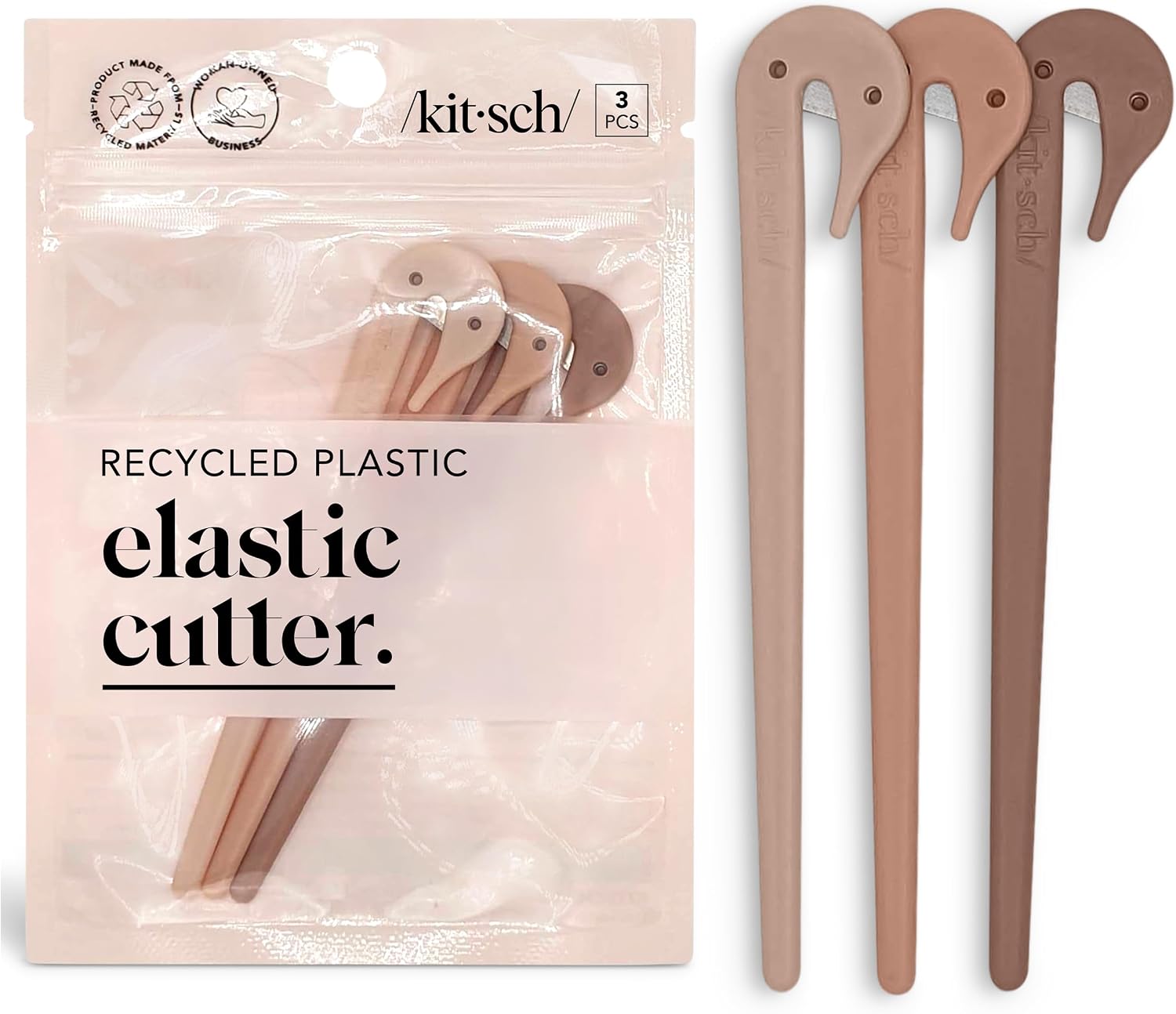 Kitsch Hair Tie Cutter, 3-Piece Set
