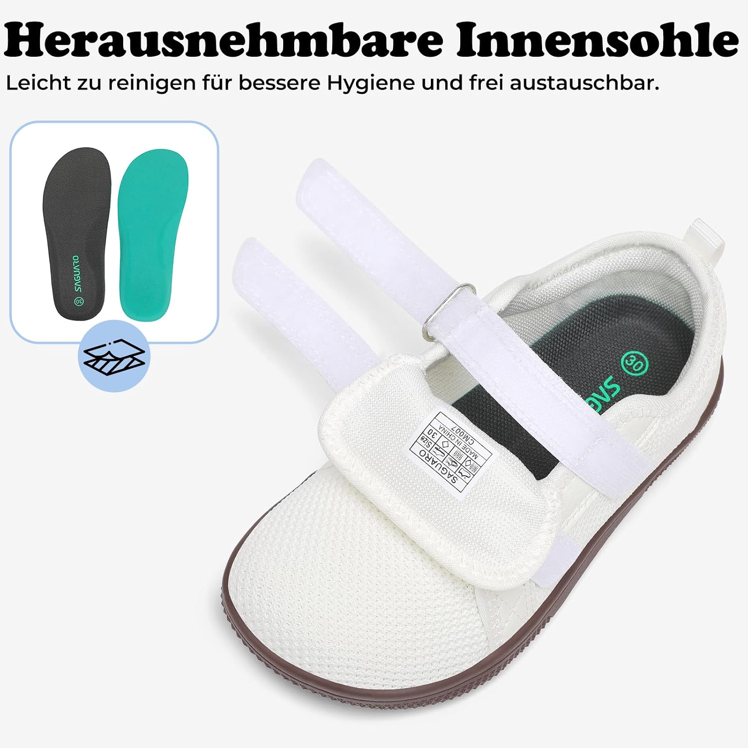 Thumbnail 6 de SAGUARO Barfussschuhe Kinder Hausschuhe