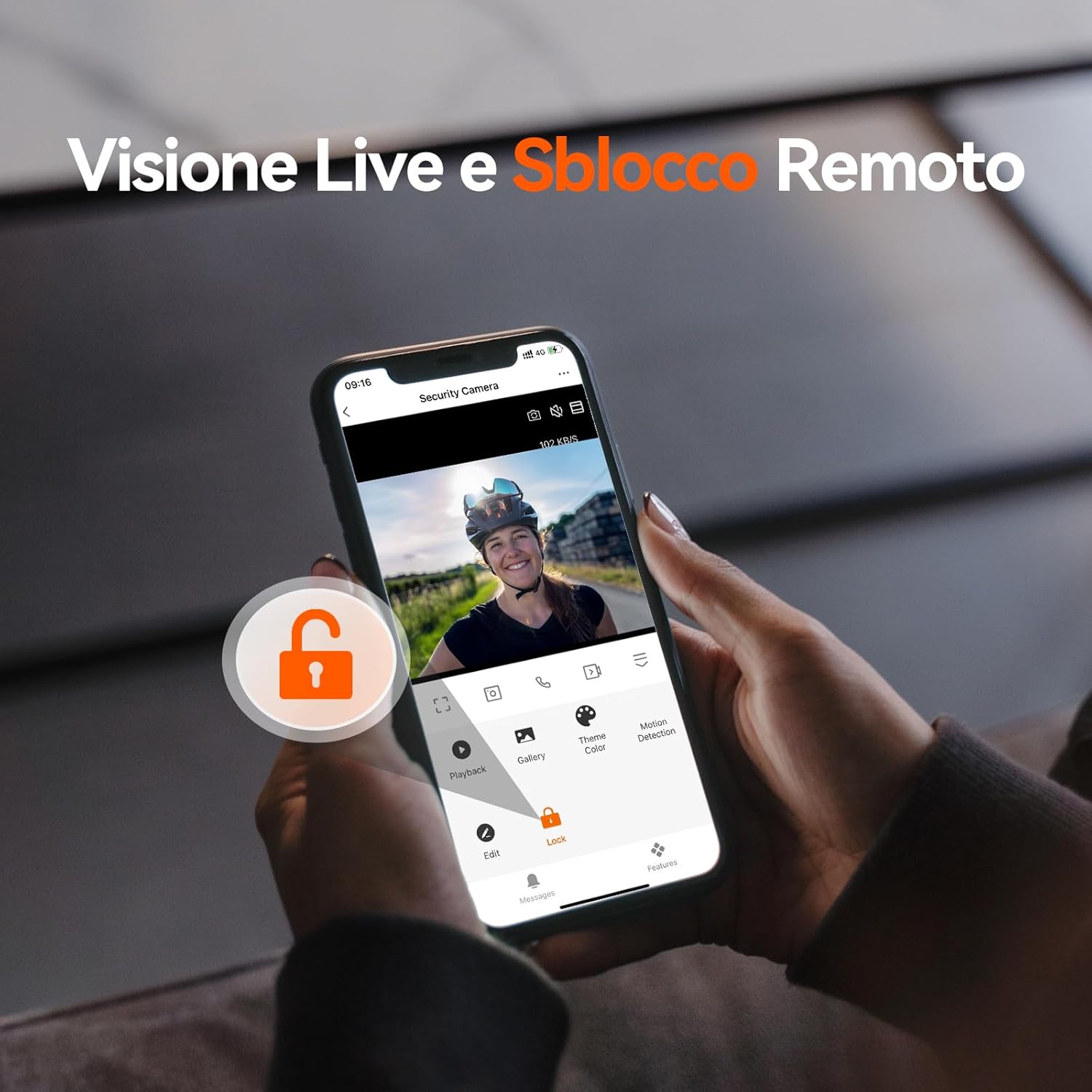Detalle de TMEZON Y73 Videocitofono Smart WiFi 2 Fili 7" TFT + Campanello IP65 con Telecamera 1080P – RFID, Movimento Umano, Controllo Remoto
