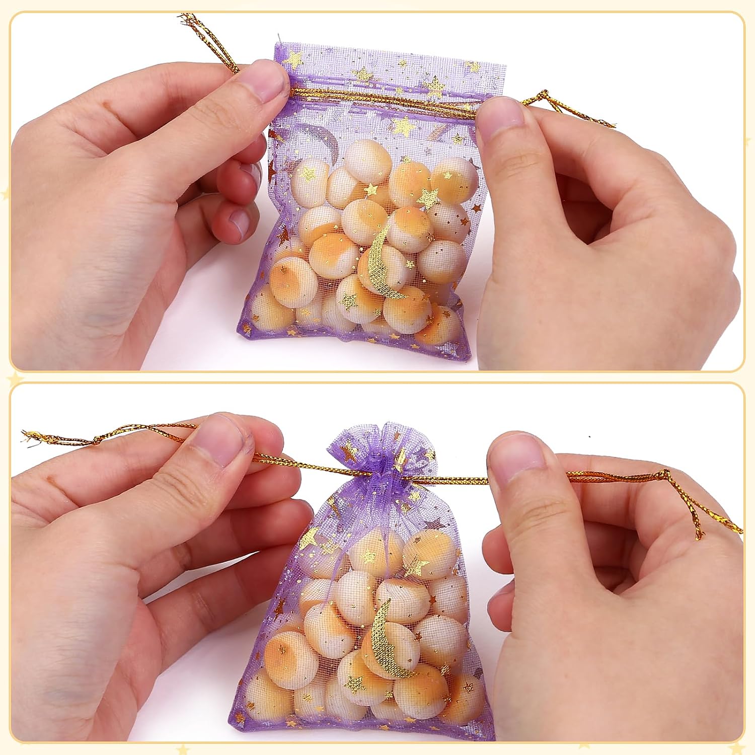 Thumbnail 6 de Naler 100 x Organzasäckchen 7 x 9 cm