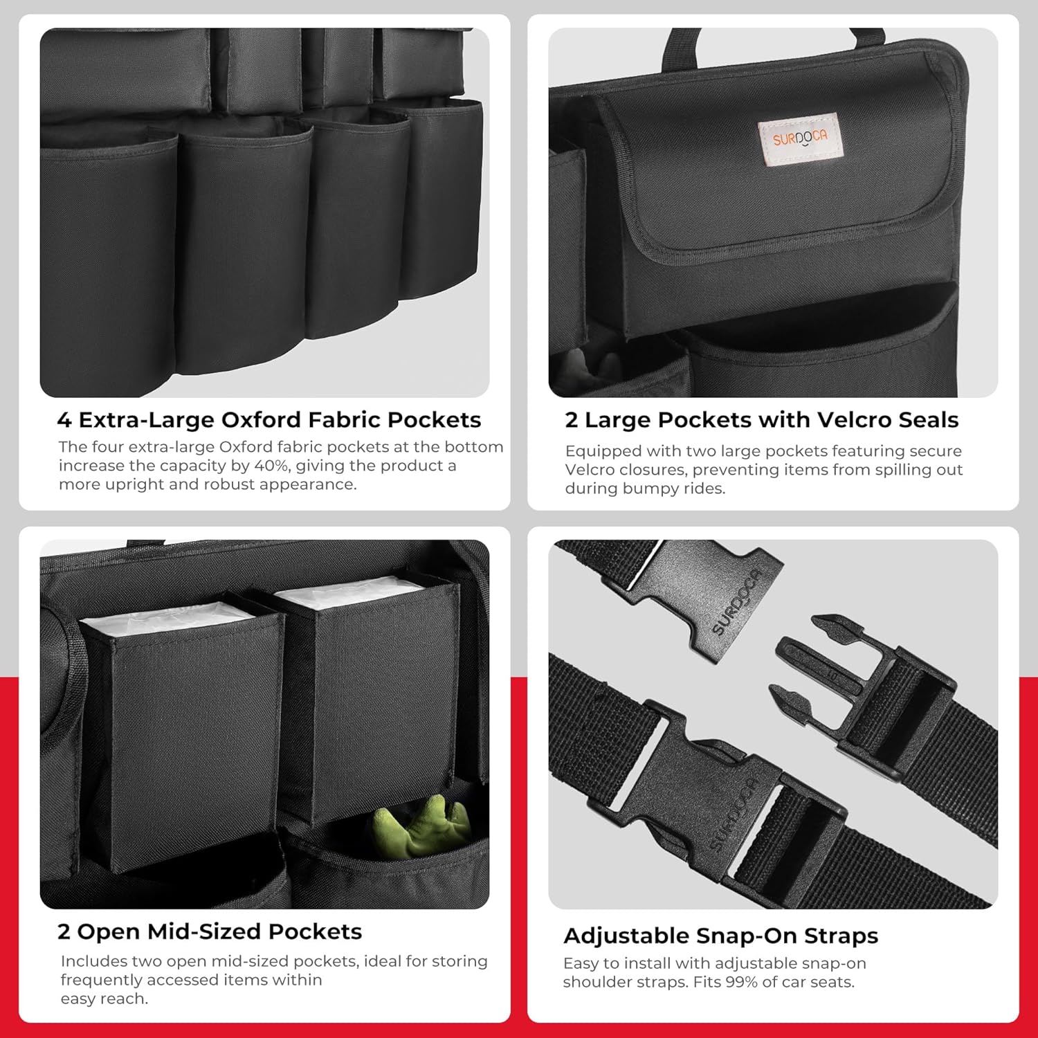 Thumbnail 4 de SURDOCA Hanging Trunk Organizer car organiser