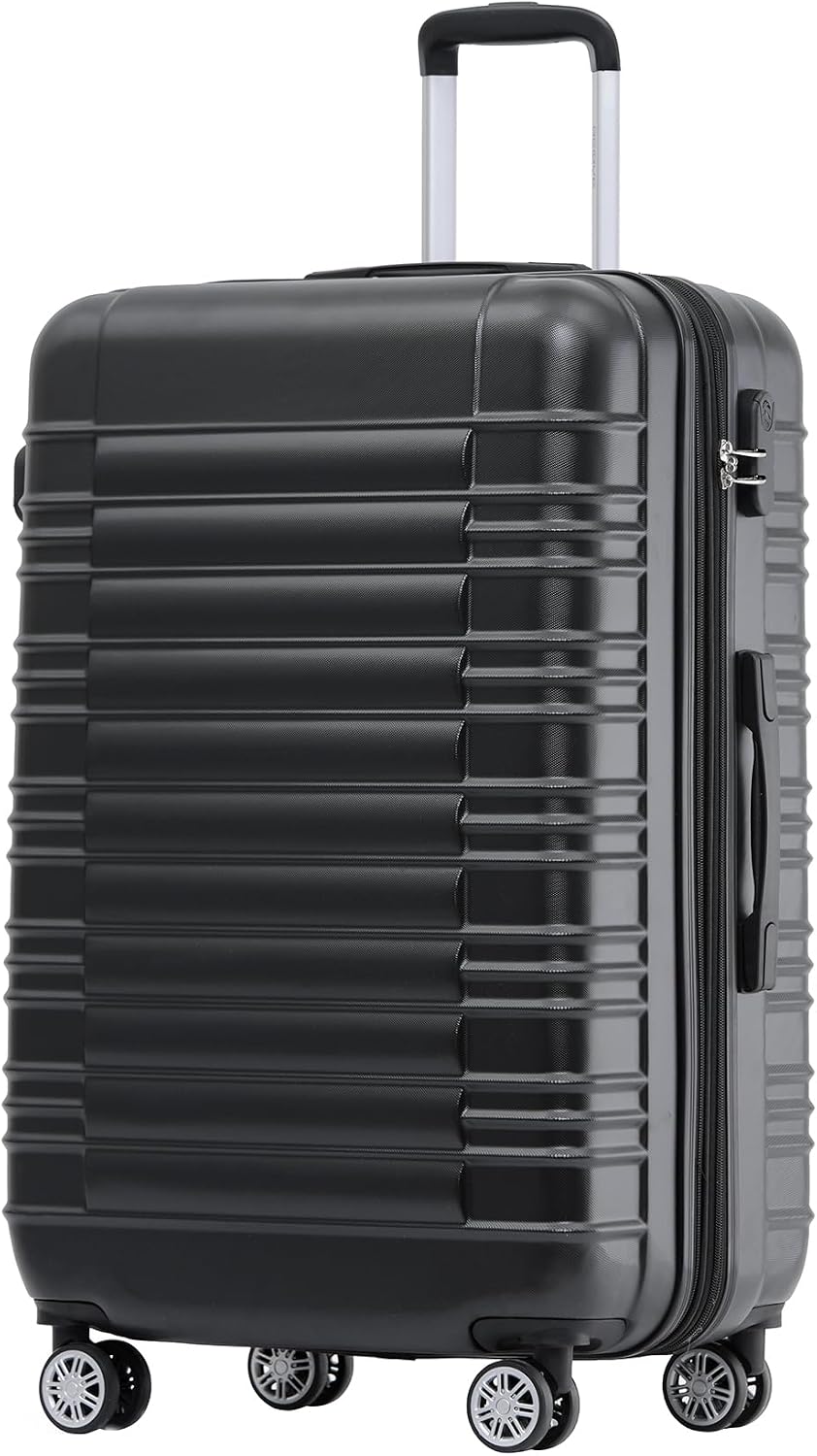 Detalle de BEIBYE Reisekoffer 2088 Hartschalekoffer – 55 x 39 x 23 cm, 2,8 kg, 45 L, 360° Zwillingsrollen, expandierbar