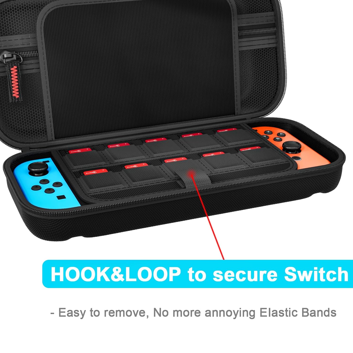 Detalle 2 de daydayup Tasche Switch Hülle 20 Spiele