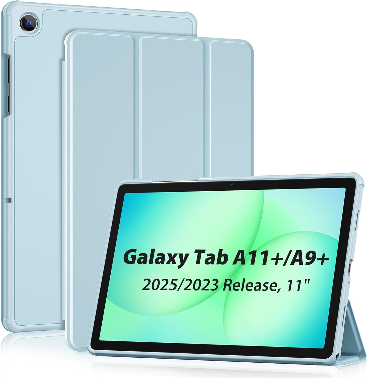 Detalle de ProCase Hülle für Galaxy Tab A11 Plus 2025 – 11'' Blau, TPU Schutzhülle mit Schlaf/Wake-Funktion