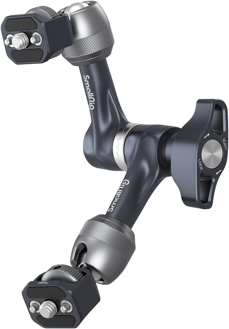 Detalle de SmallRig 7" Rosette Magic Arm 4194 – Anti-Twist Gelenkarm mit 1/4"-20 Schrauben, Tragfähigkeit 3,5 kg