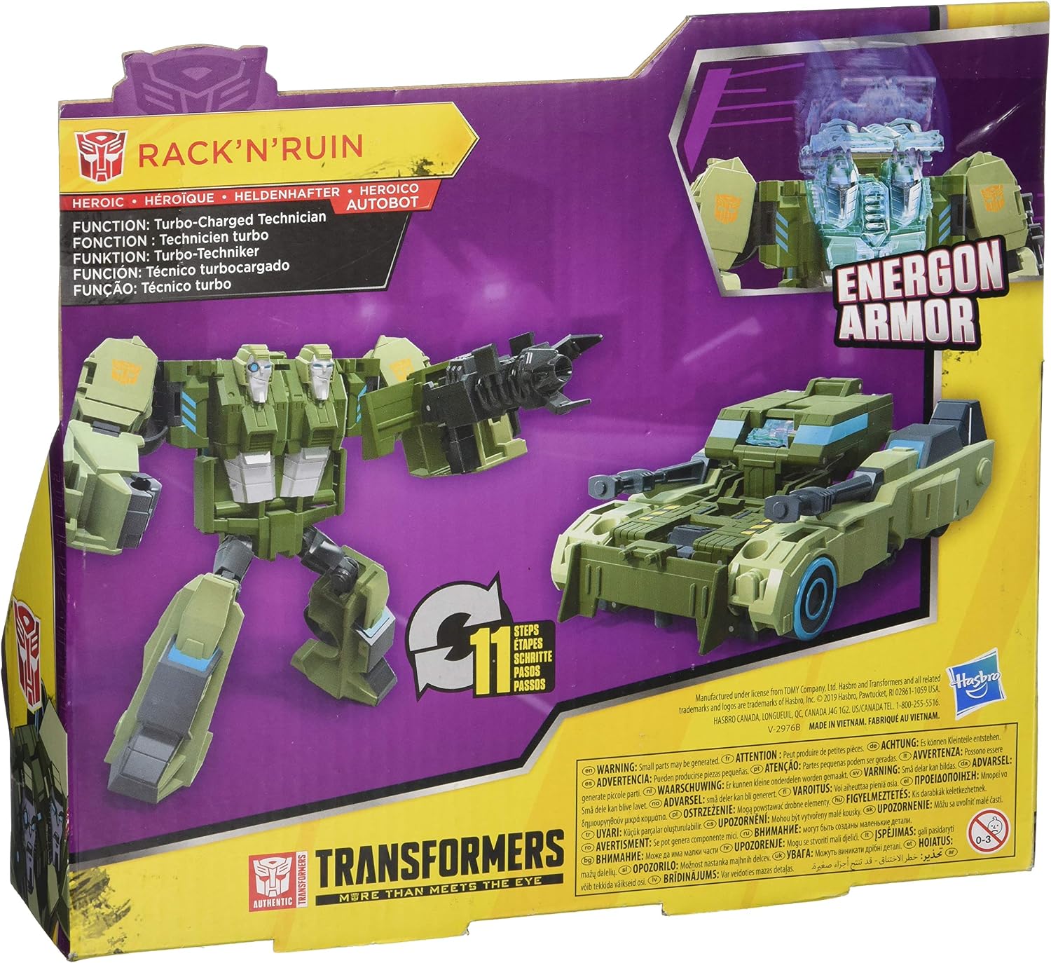Thumbnail 5 de Hasbro Transformers Cyberverse ラックンルイン エネルゴンアーマーアップフィギュア