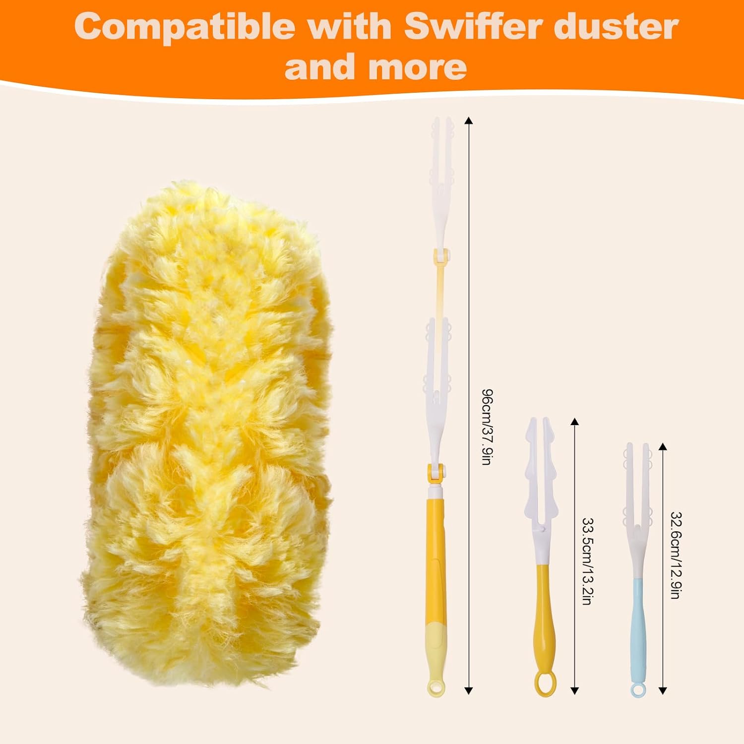 Thumbnail 6 de Haultery 50-Count Heavy-Duty Microfiber Duster Refills, Unscented, 360°