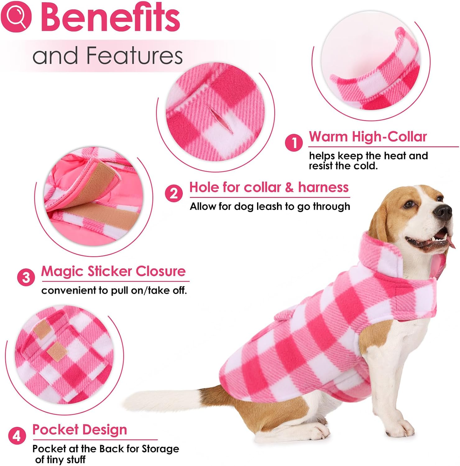Detalle de AOFITEE Dog Coat Size S