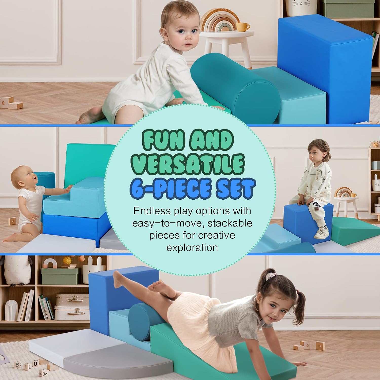 Thumbnail 6 de Parcours motricité bébé PU 6 pièces