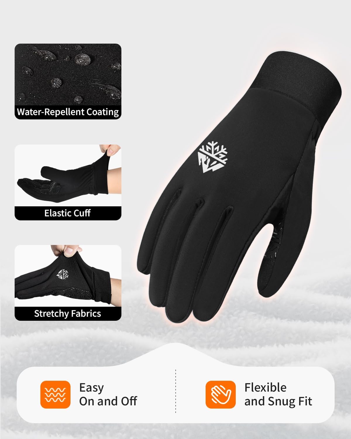 Detalle de RIGWARL Kids Winter Gloves, Fleece-Lined