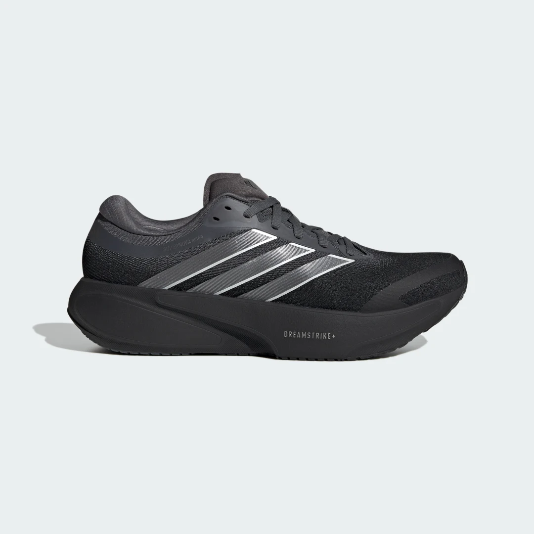 Detalle de Adidas Supernova Rise 3: zapatilla de running en negro para entrenos diarios