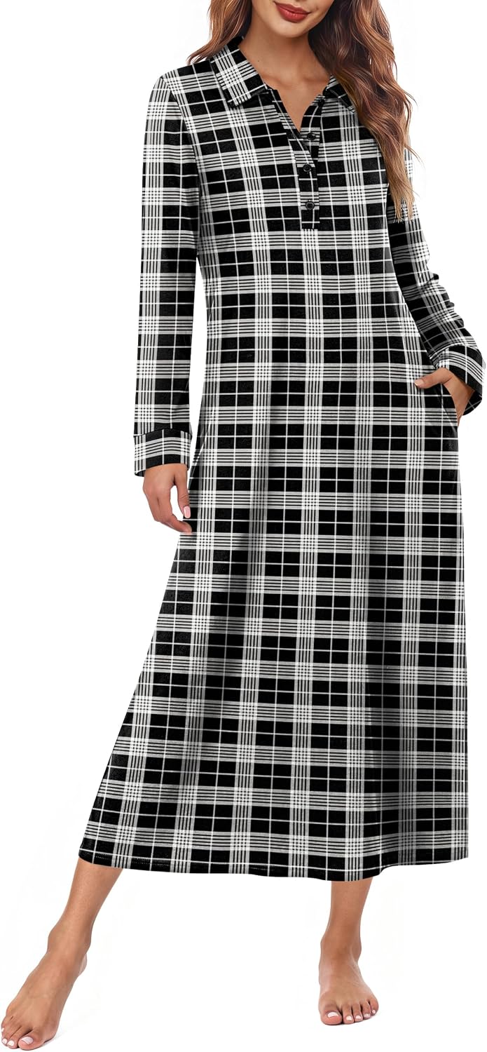 Thumbnail 6 de Ekouaer cotton nightgown with pockets