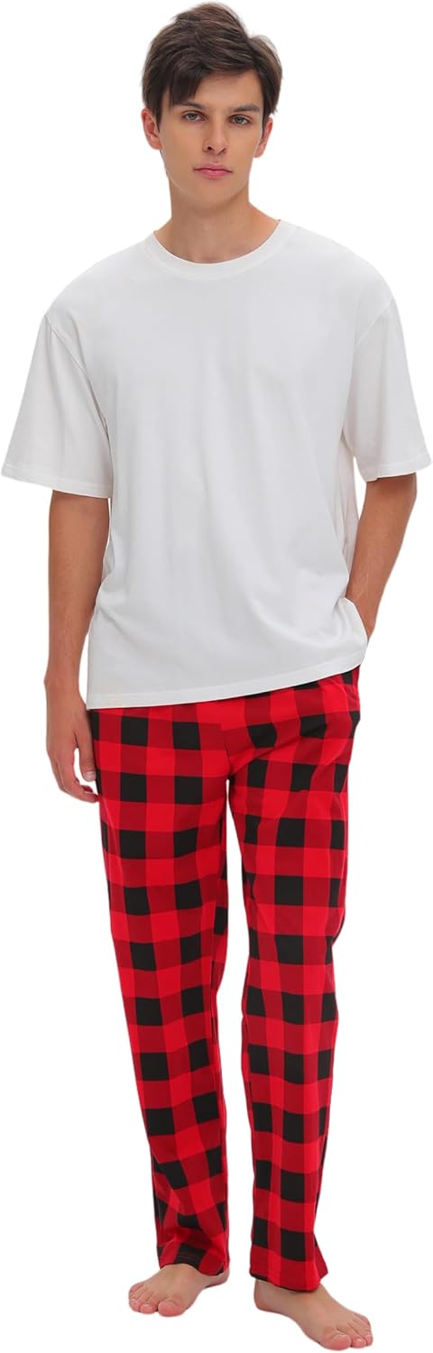 Detalle de SAMGU Mens Pyjama Bottoms: 100% Cotton Sleep Pants for Men