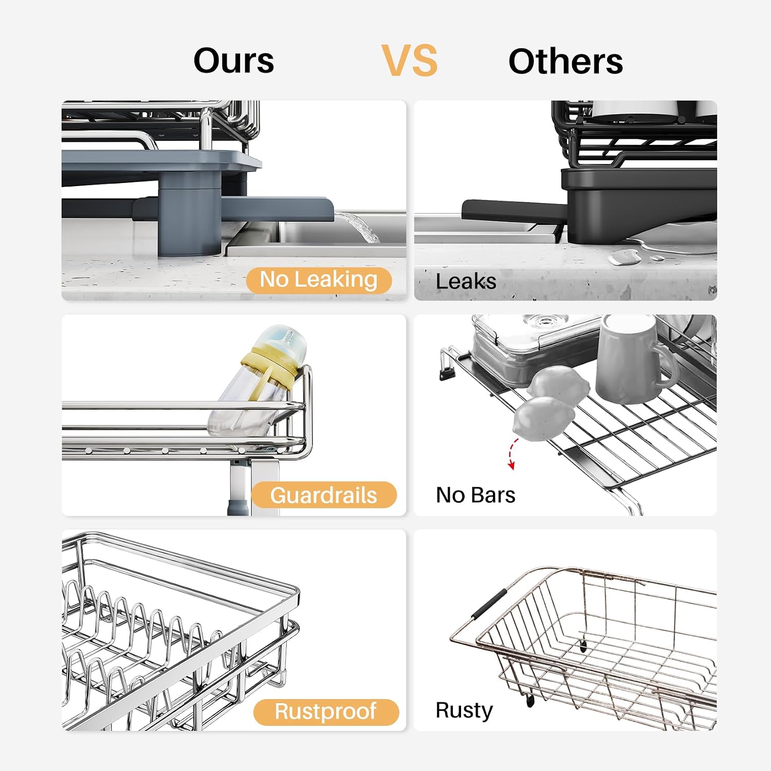 Detalle de SNTD Dish Drying Rack, Stainless Steel