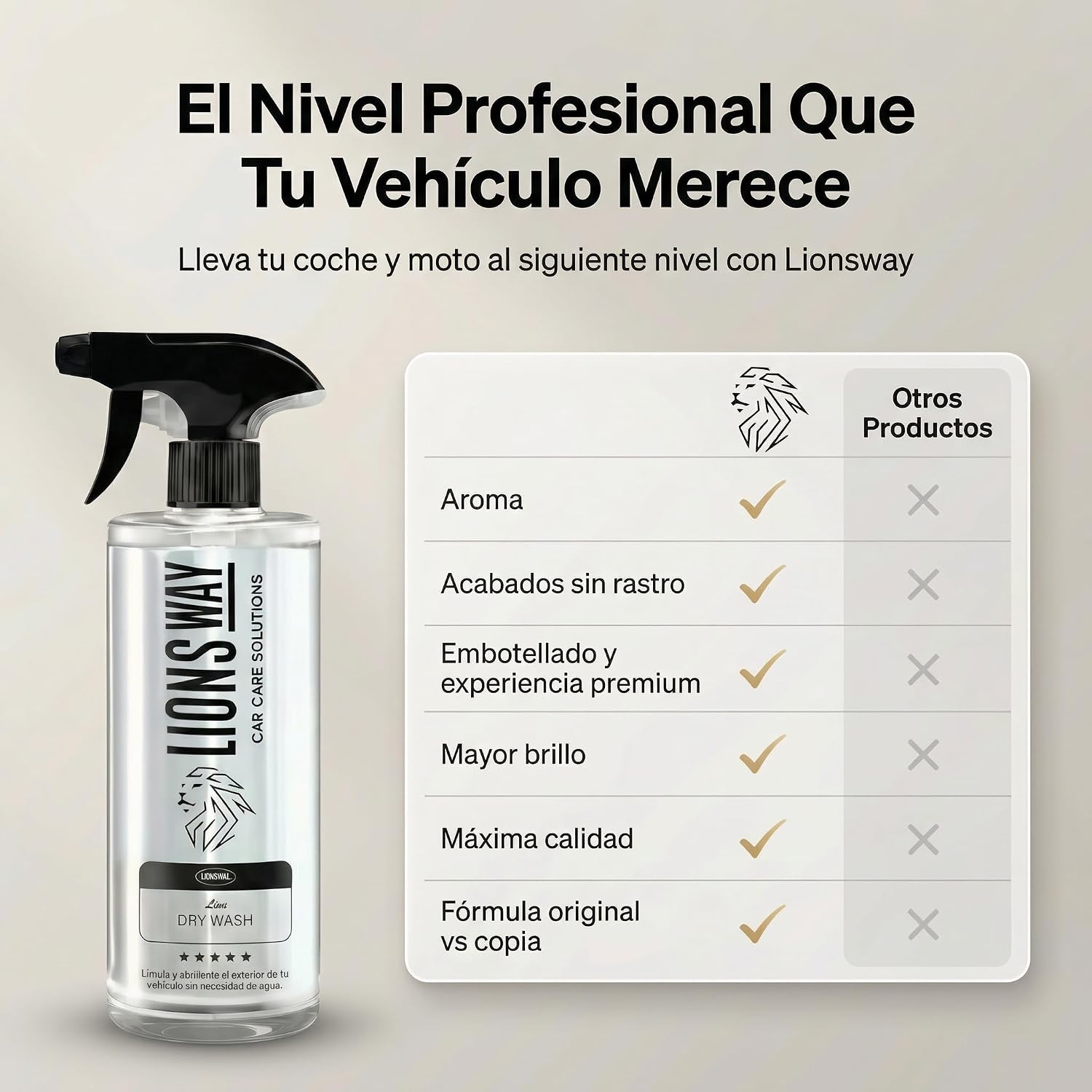 Detalle 2 de LionsWay Limpieza en Seco con Cera Carnauba